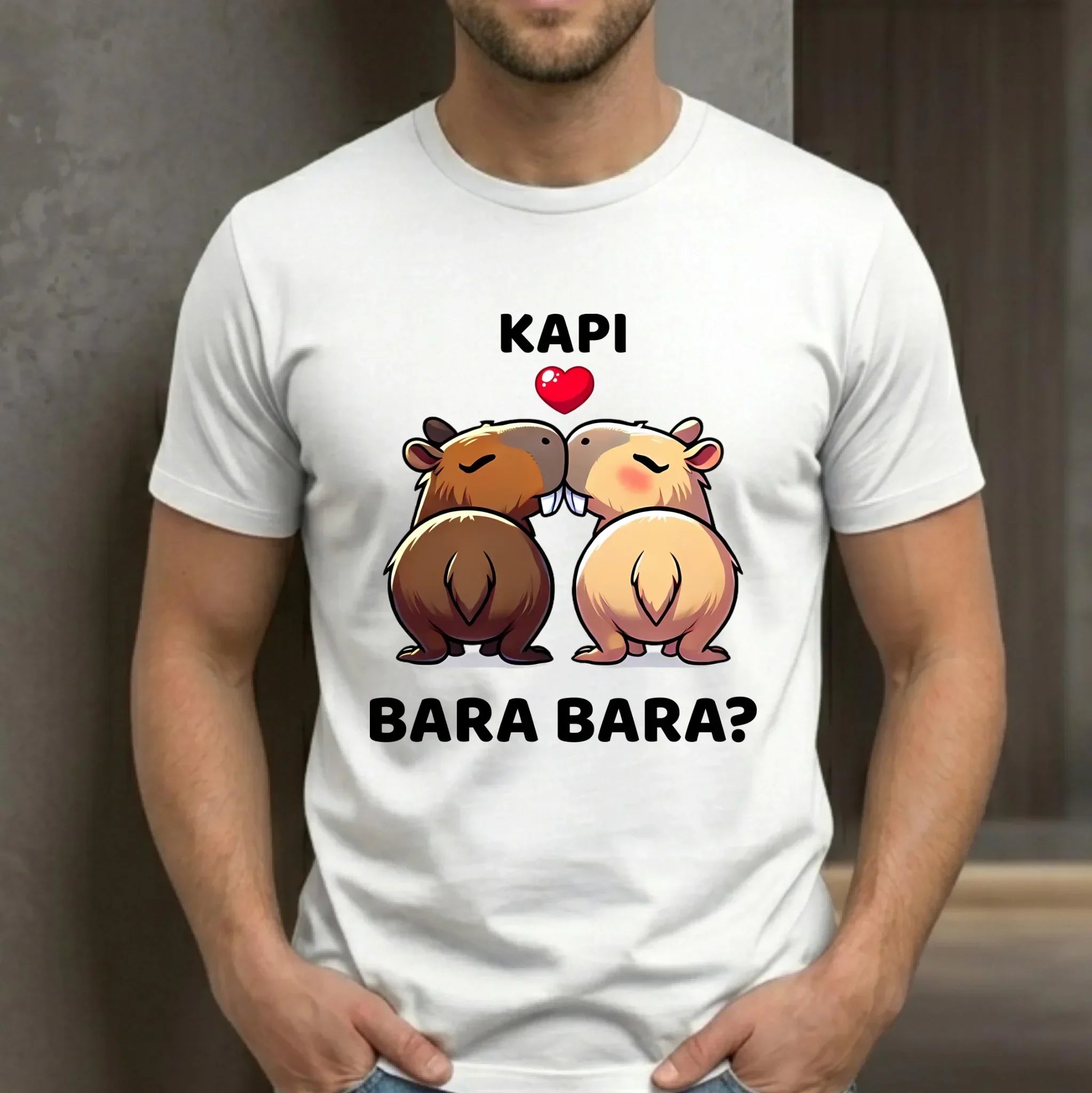 Koszulka męska - Kapibara bara bara W86 - StoryCups.pl