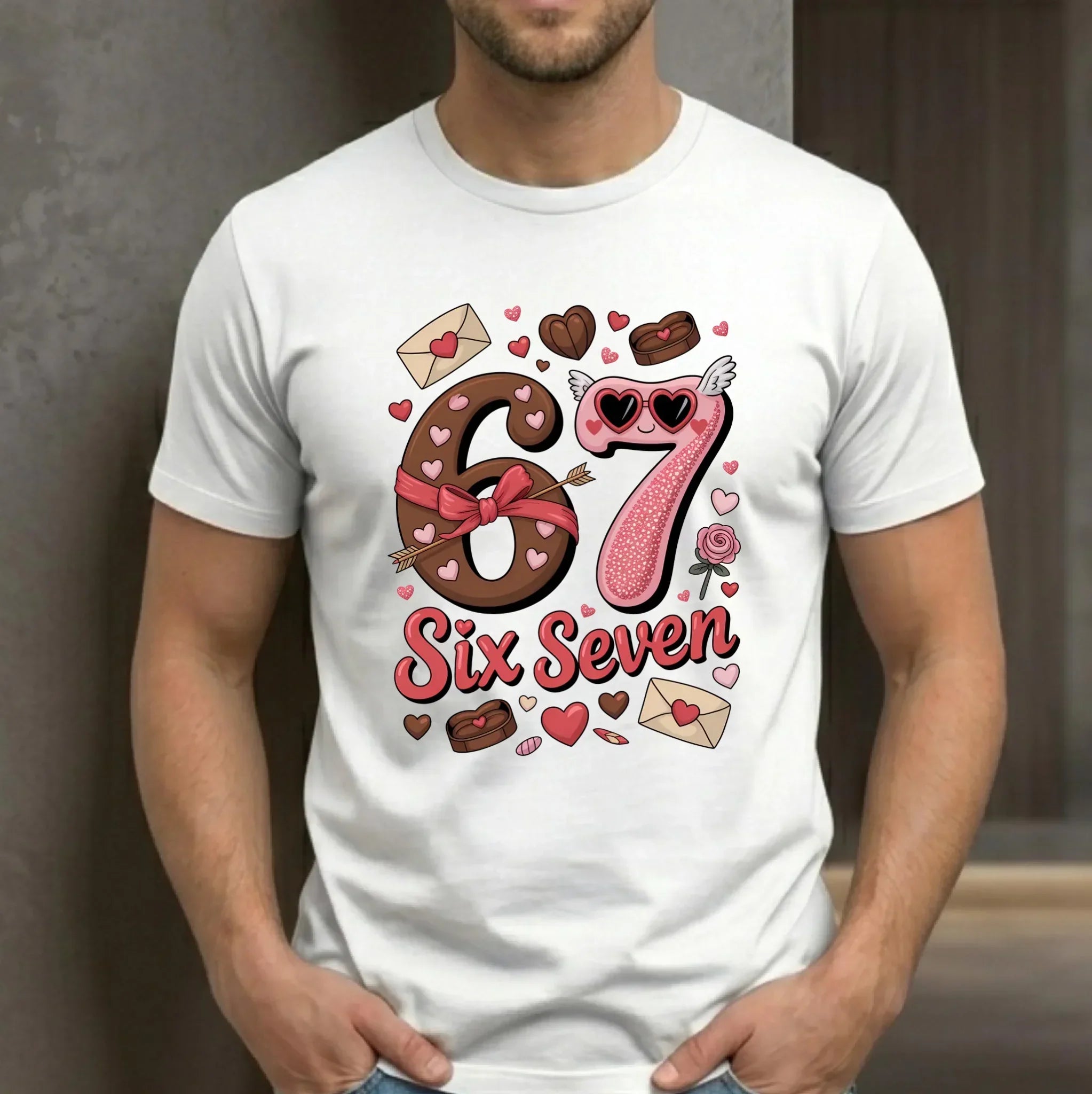 Koszulka męska - Miłość Six Seven 67 W72 - StoryCups.pl