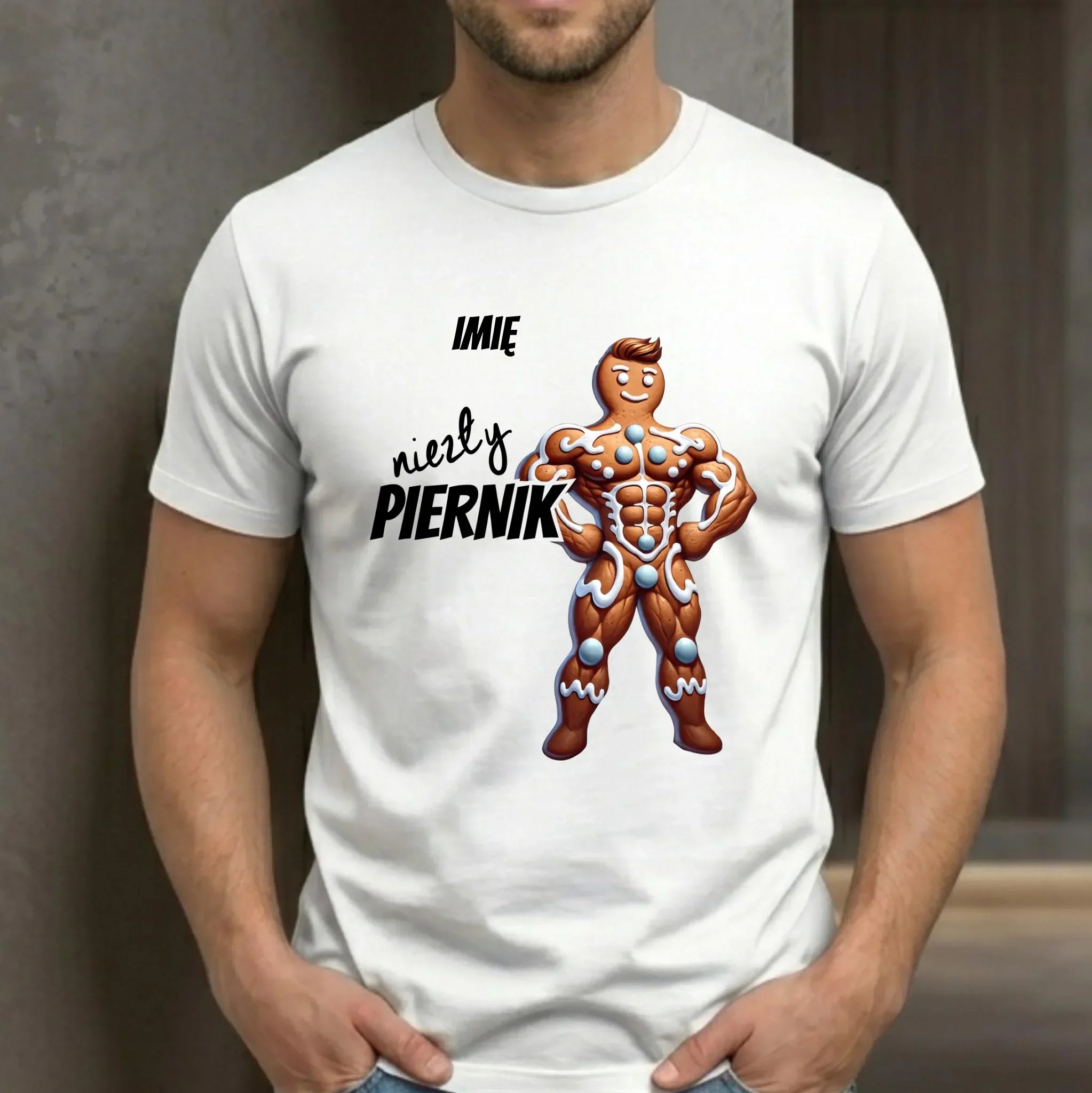 Koszulka męska świąteczna - Niezły piernik - personalizowana BN24 - StoryCups.pl