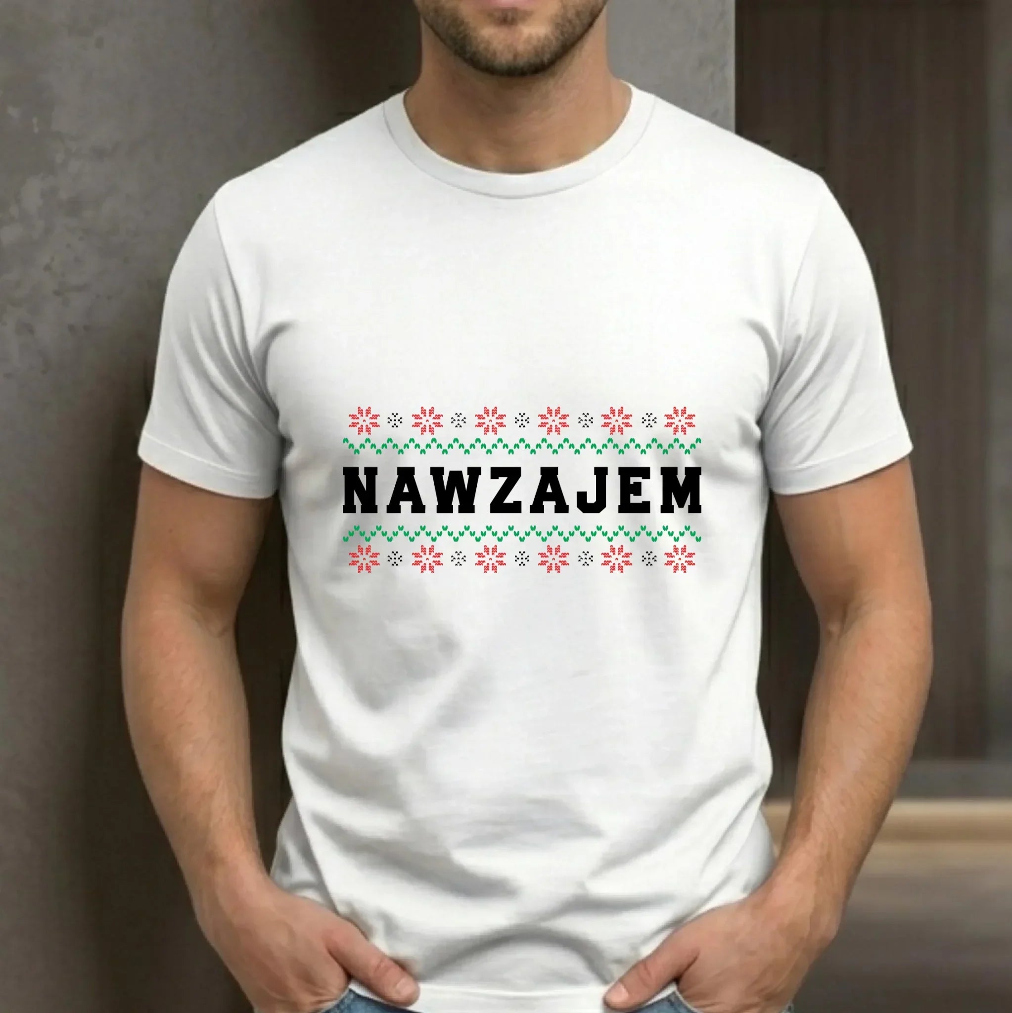 Koszulka męska świąteczna - Nawzajem BN150 - StoryCups.pl