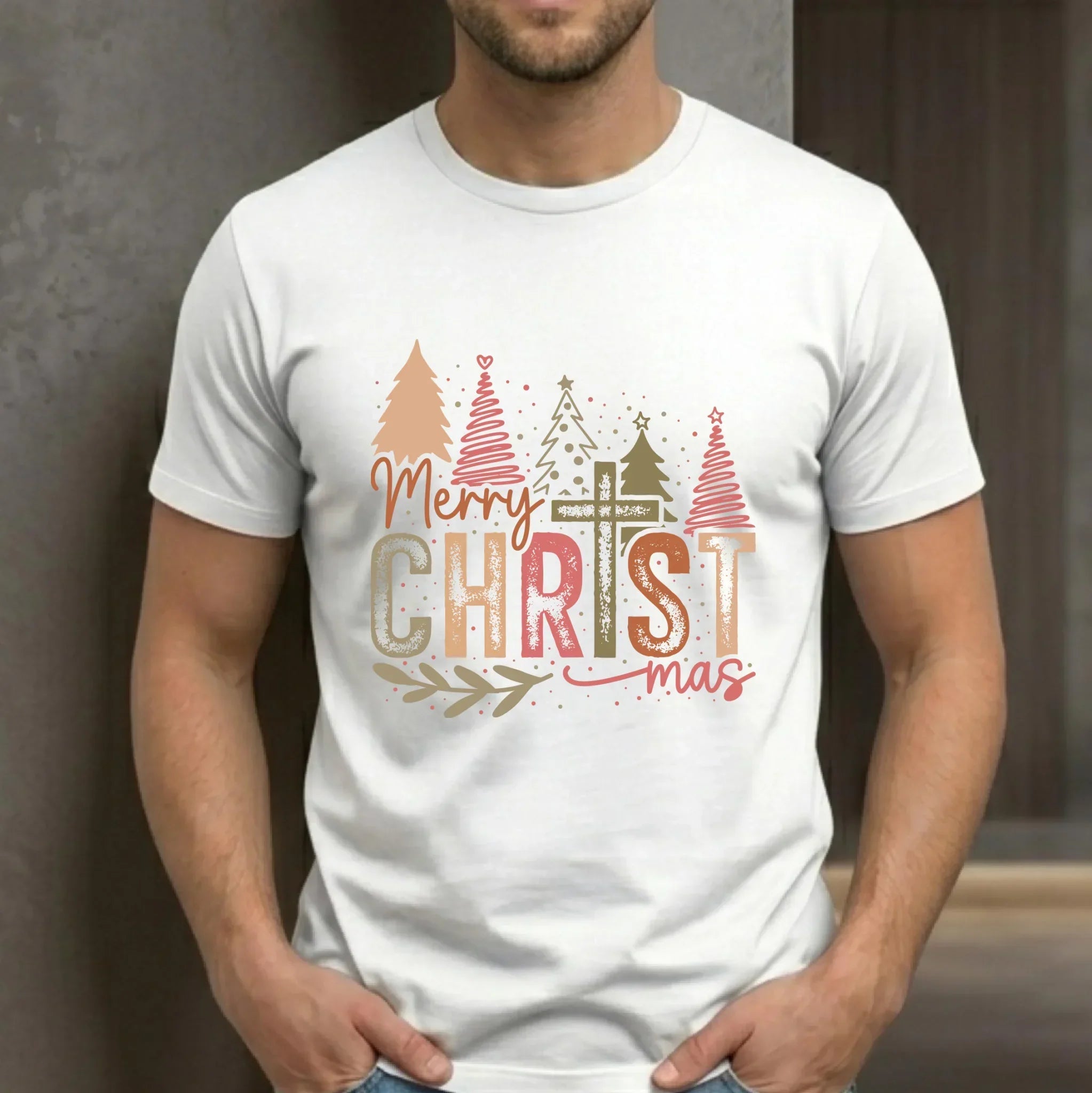 Koszulka męska świąteczna - Merry Christmas BN01 - StoryCups.pl