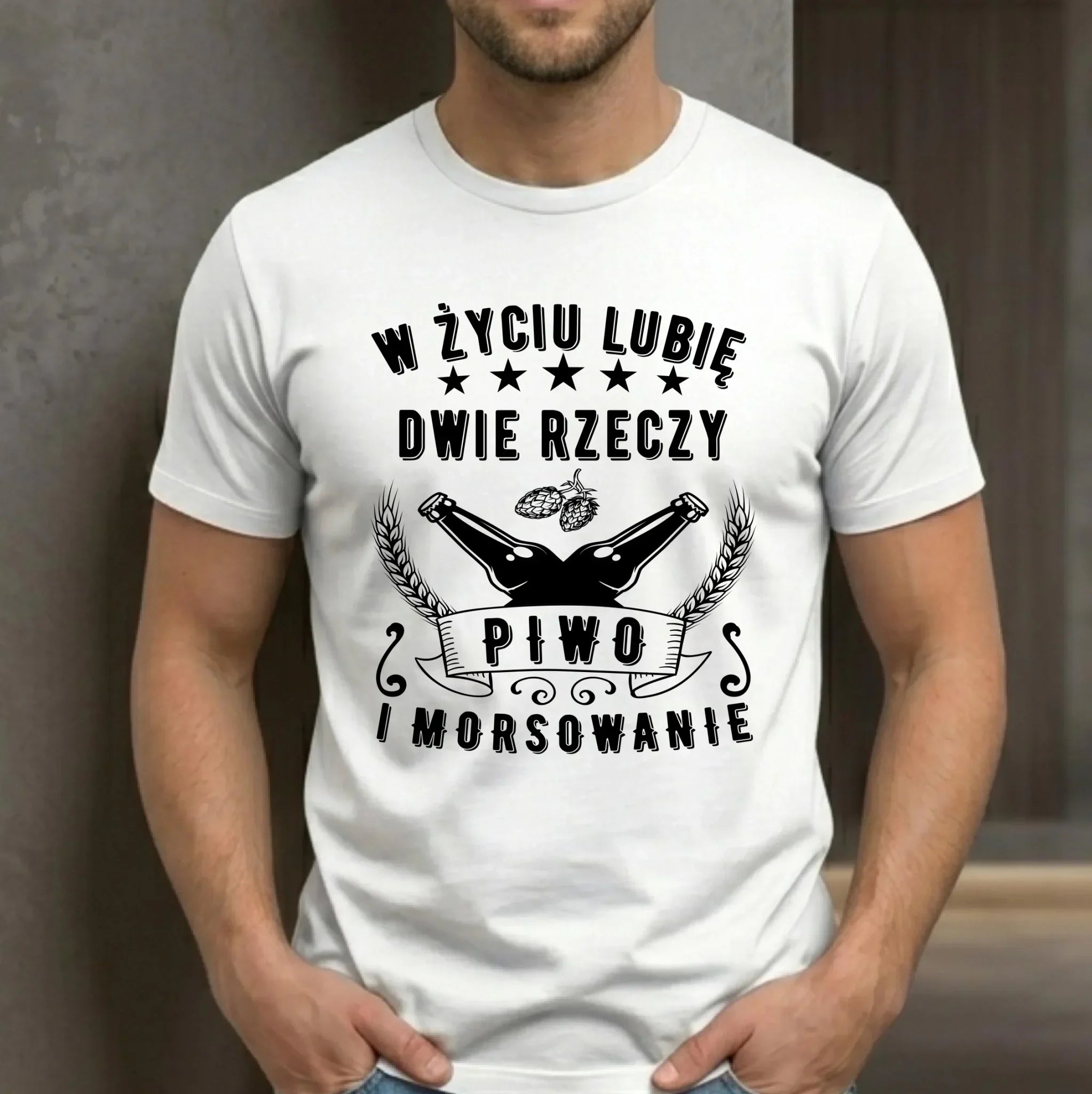 Koszulka męska - prezent dla morsa - Piwo i morsowanie - Mors HM09 - StoryCups.pl