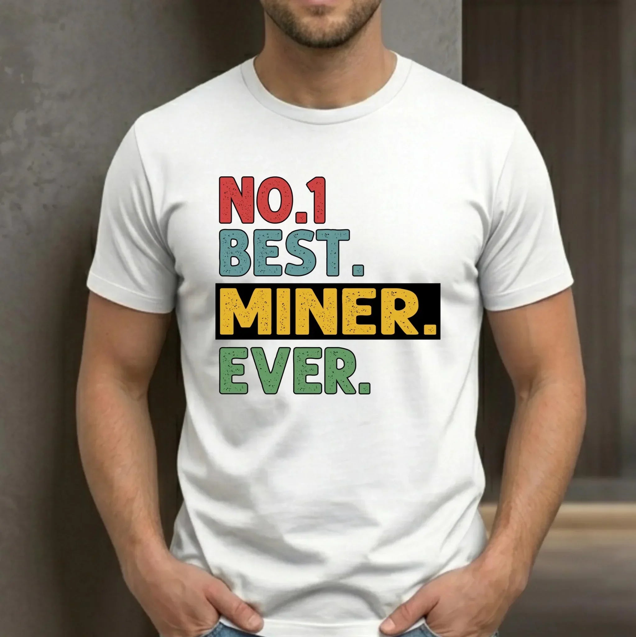 Koszulka męska - prezent dla górnika - Best miner ever G12 - StoryCups.pl