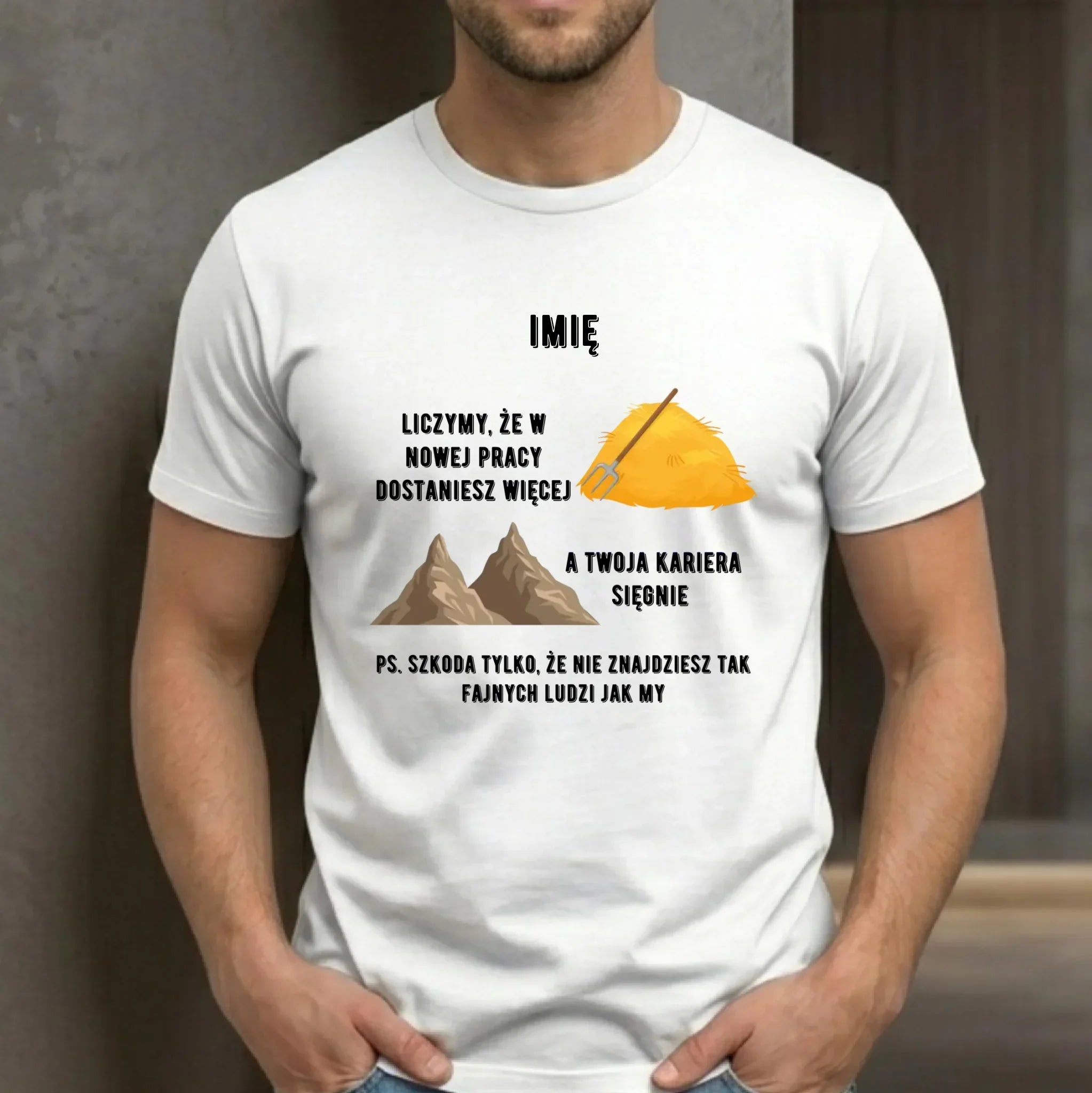 Koszulka męska na odejście z pracy - Nie znajdziesz tak fajnych ludzi jak my - personalizowana OP04 - StoryCups.pl
