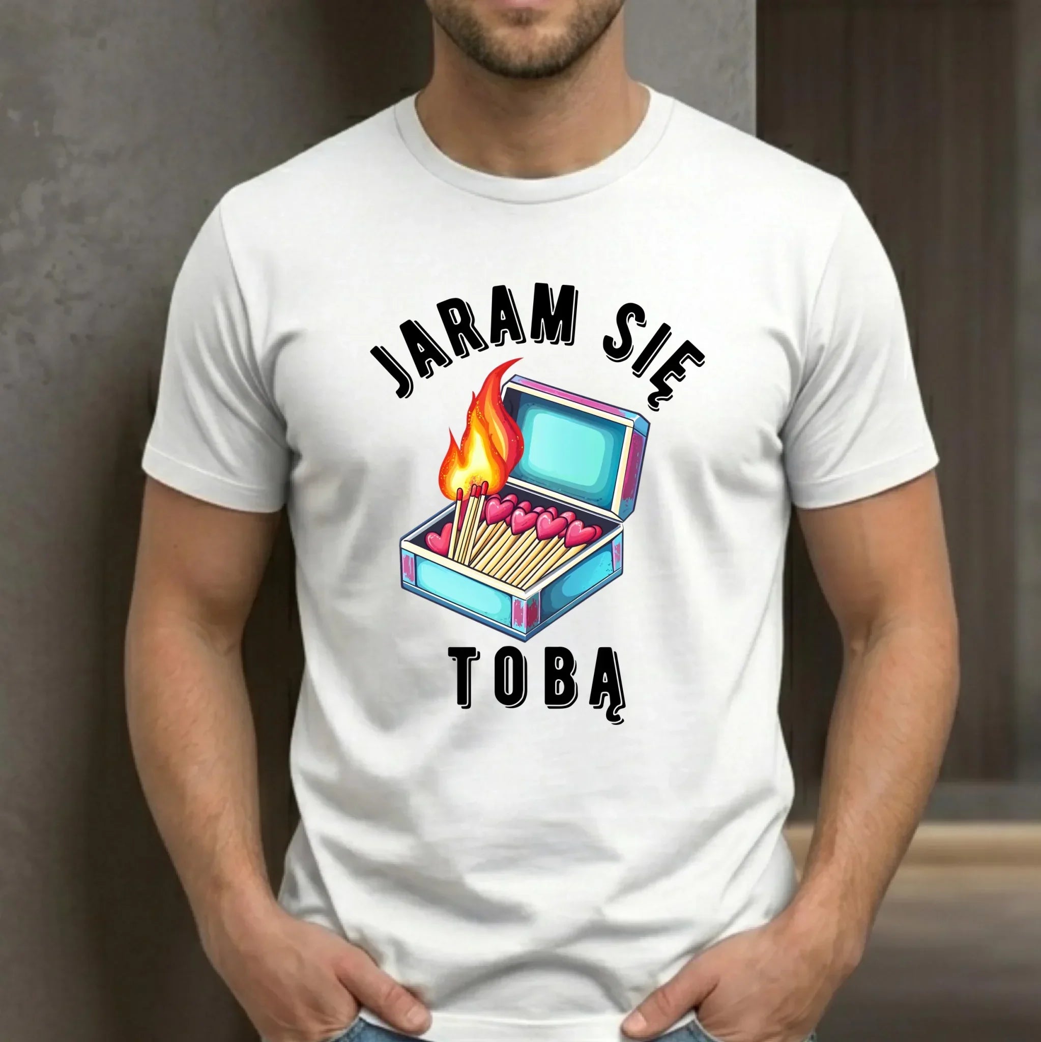Koszulka męska - Jaram się Tobą W39 - StoryCups.pl