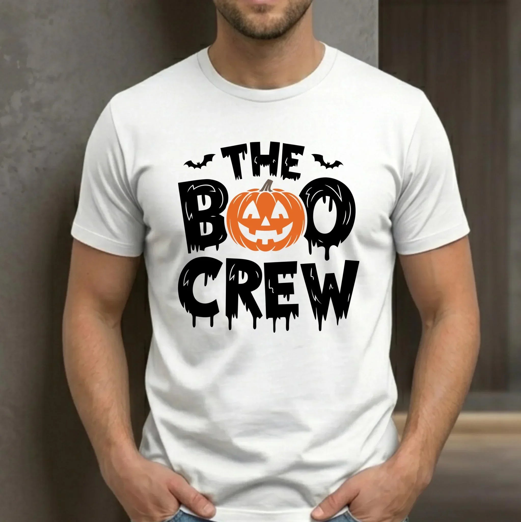 Koszulka męska na Halloween - The Boo Crew HL12 - StoryCups.pl