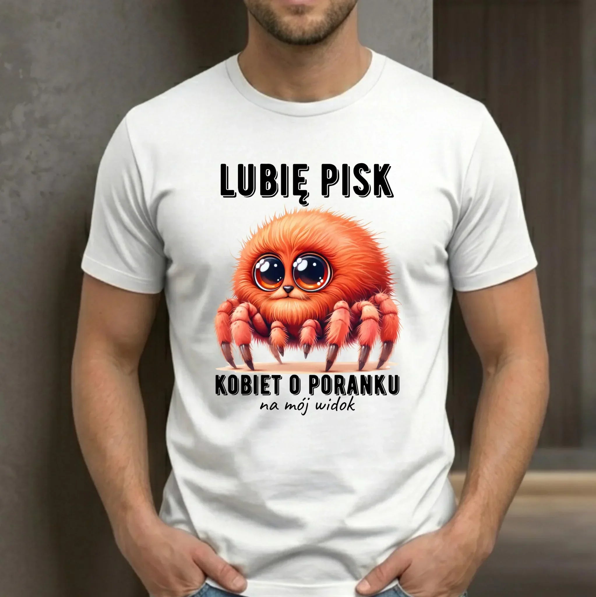 Koszulka męska - prezent dla chłopaka - Lubię pisk kobiet DCH14 - StoryCups.pl
