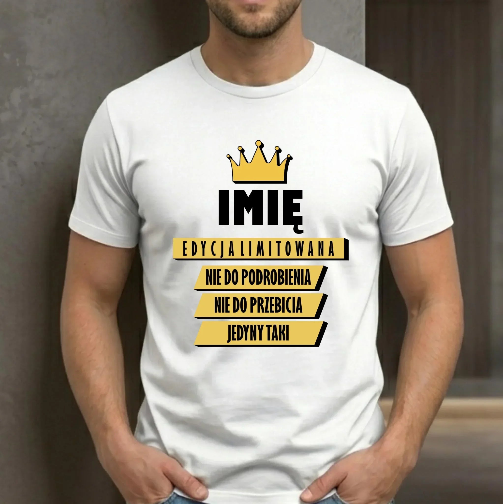 Koszulka męska - Edycja Limitowana - prezent dla niego - personalizowana DCH03 - StoryCups.pl