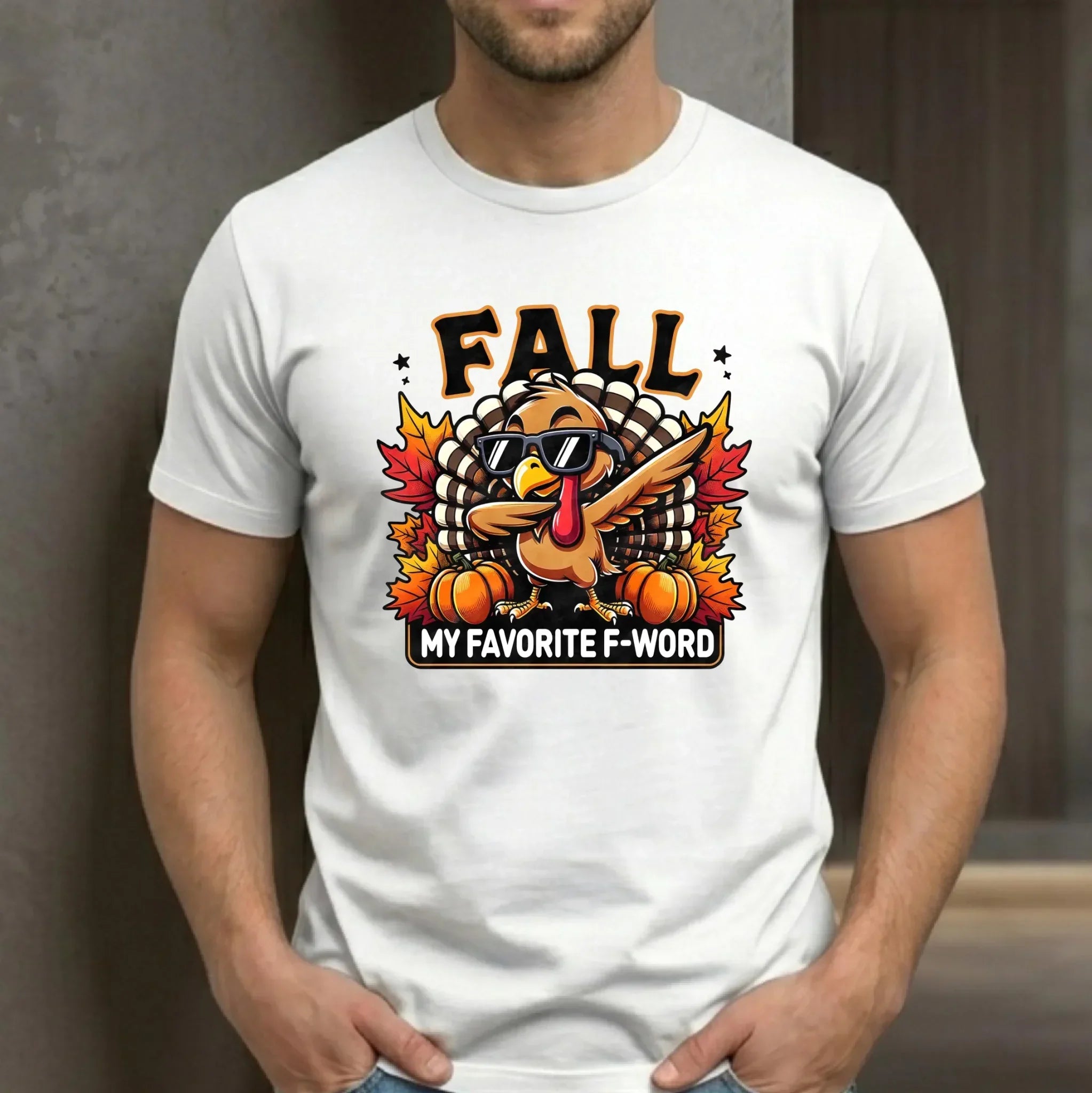 Koszulka męska jesienna - FALL my favorite F-word JS11 - StoryCups.pl