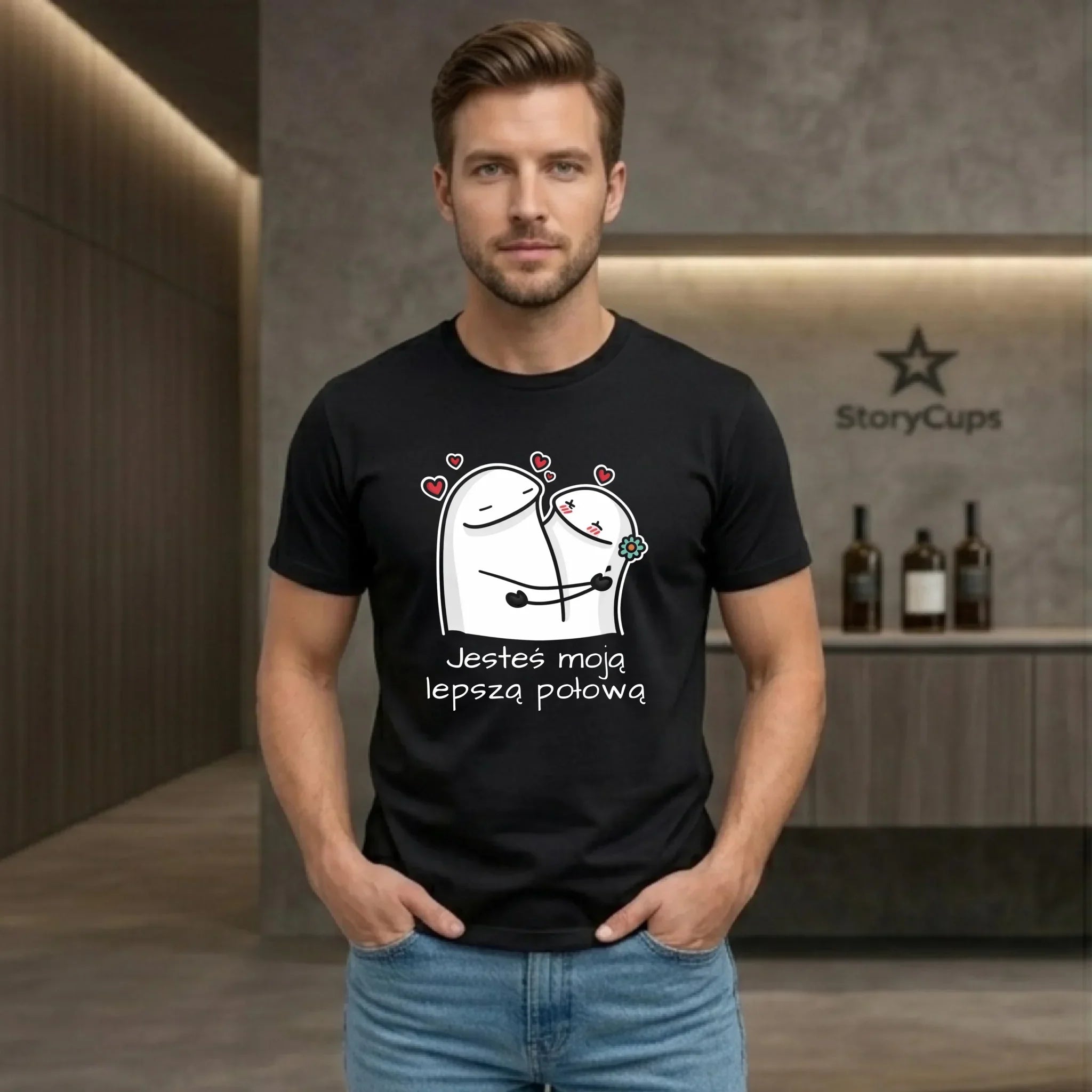 Koszulka męska - Jesteś moją lepszą połową W87 - StoryCups.pl