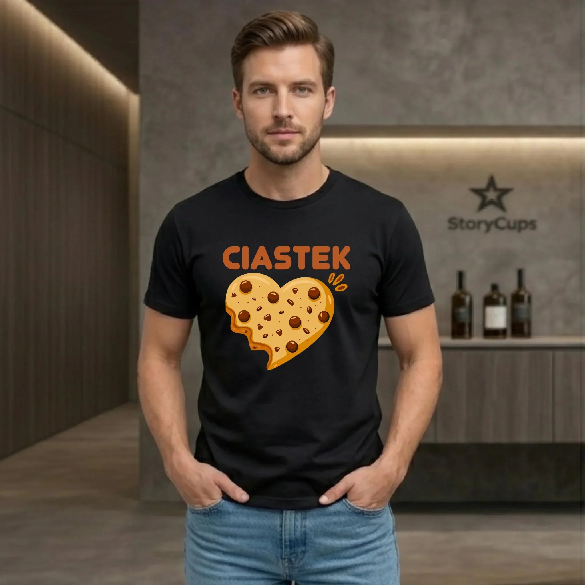 Koszulka męska - Ciastek W54 - StoryCups.pl