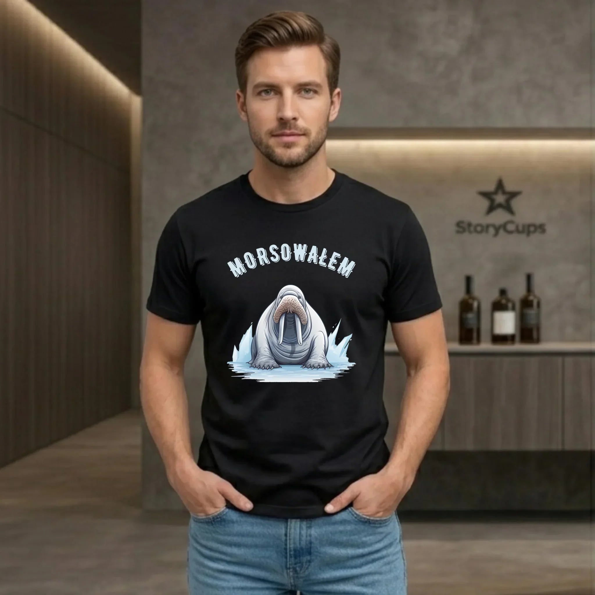 Koszulka męska dla morsa - Morsowałem HM01 - StoryCups.pl