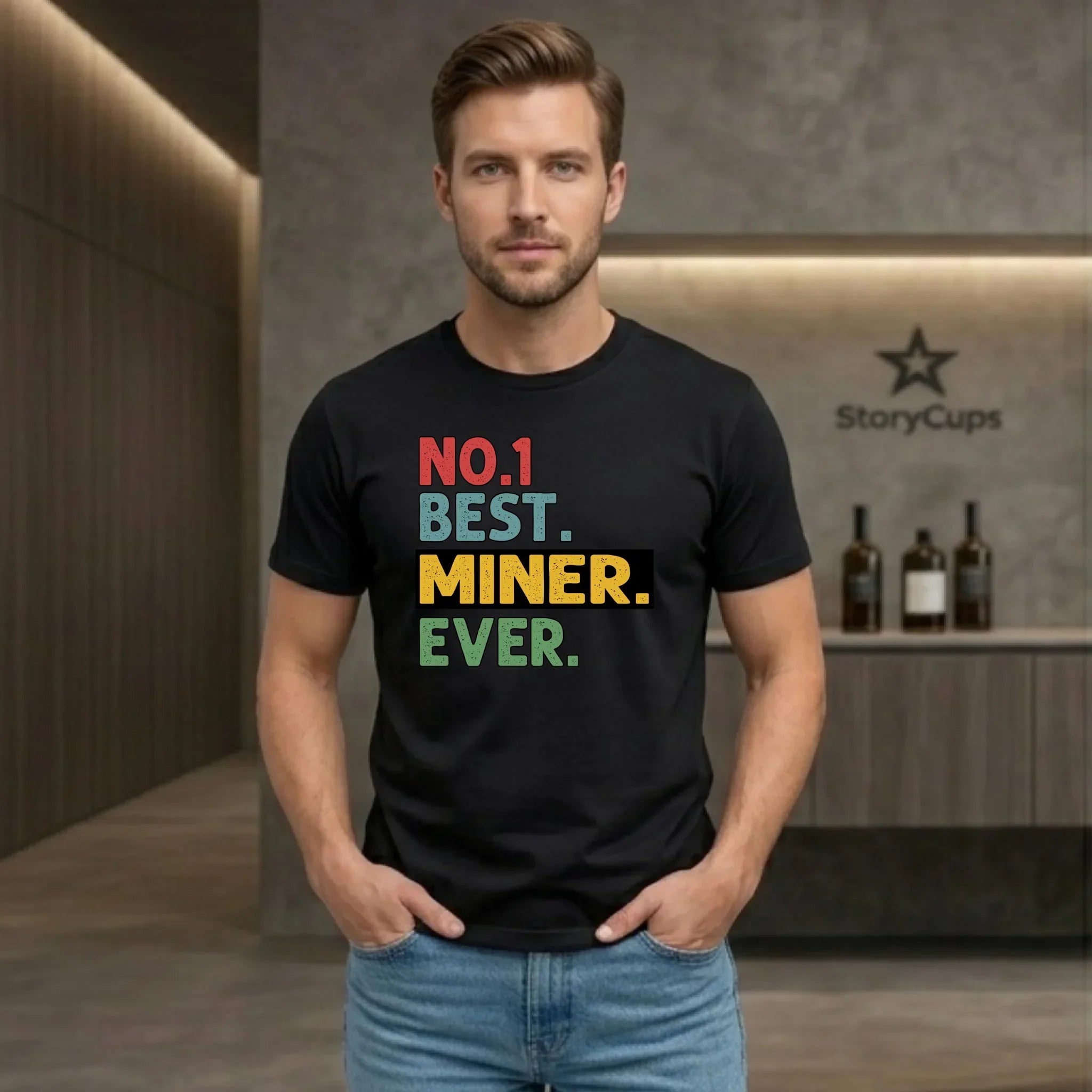 Koszulka męska - prezent dla górnika - Best miner ever G12 - StoryCups.pl