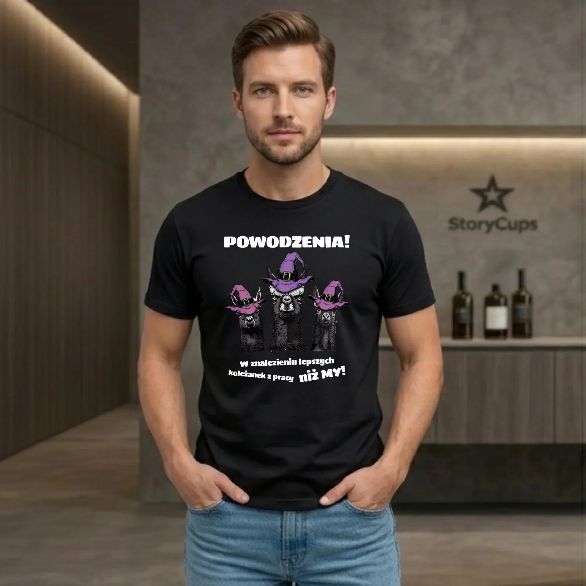 Koszulka męska na odejście z pracy - Powodzenia w znalezieniu lepszych koleżanek OP07 - StoryCups.pl