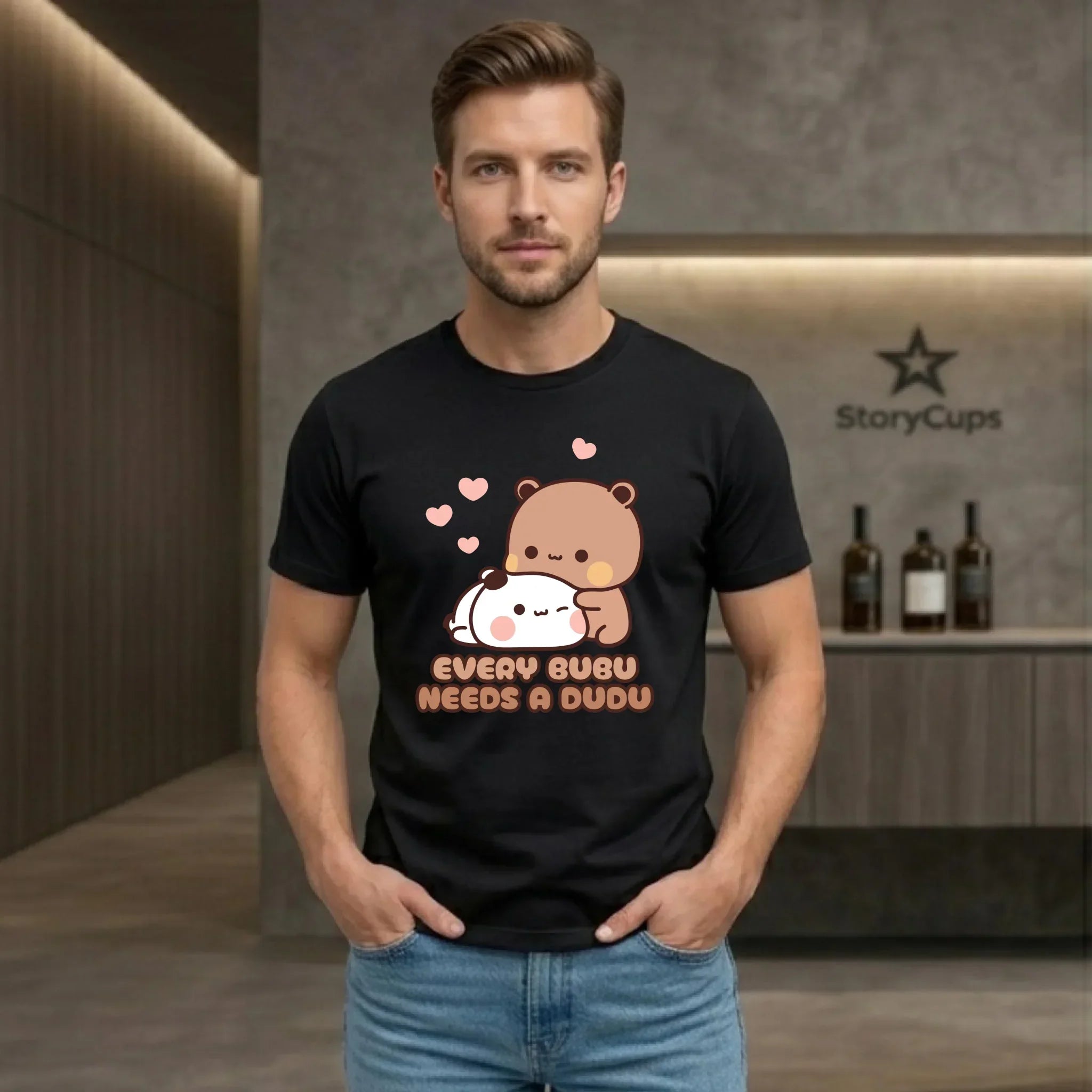 Koszulka męska dla par - Every Bubu needs a Dudu W33 - StoryCups.pl