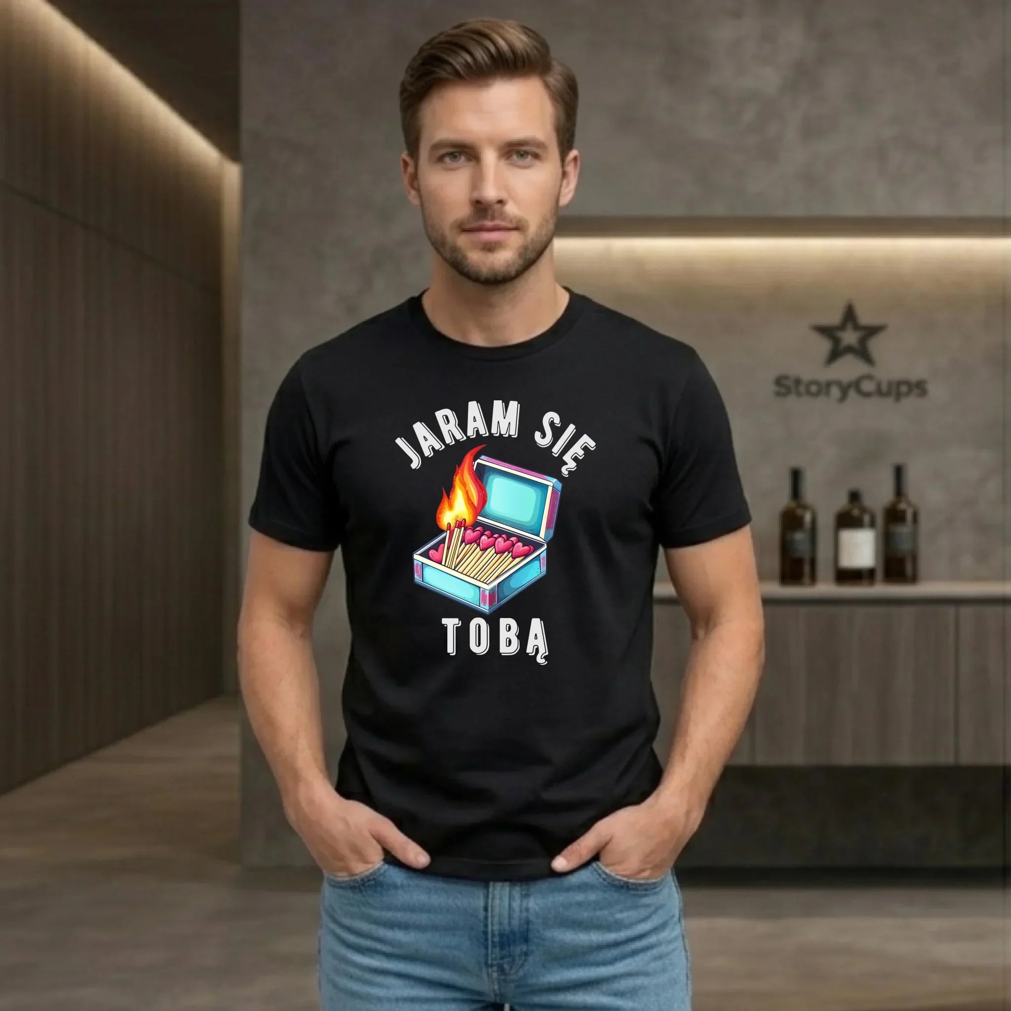 Koszulka męska - Jaram się Tobą W39 - StoryCups.pl