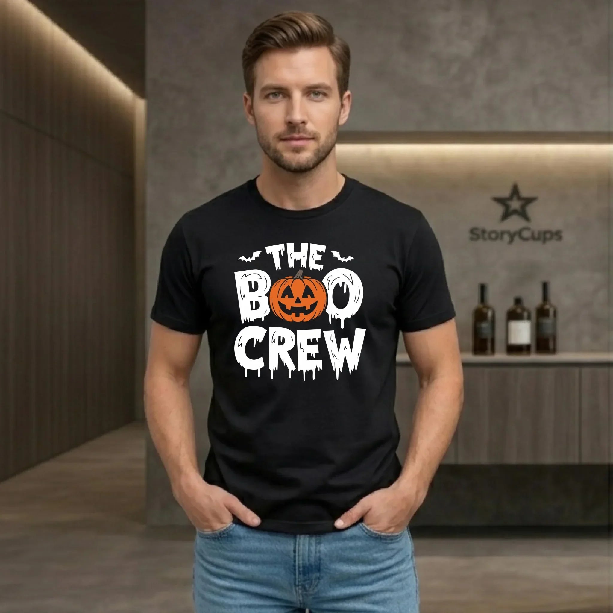 Koszulka męska na Halloween - The Boo Crew HL12 - StoryCups.pl