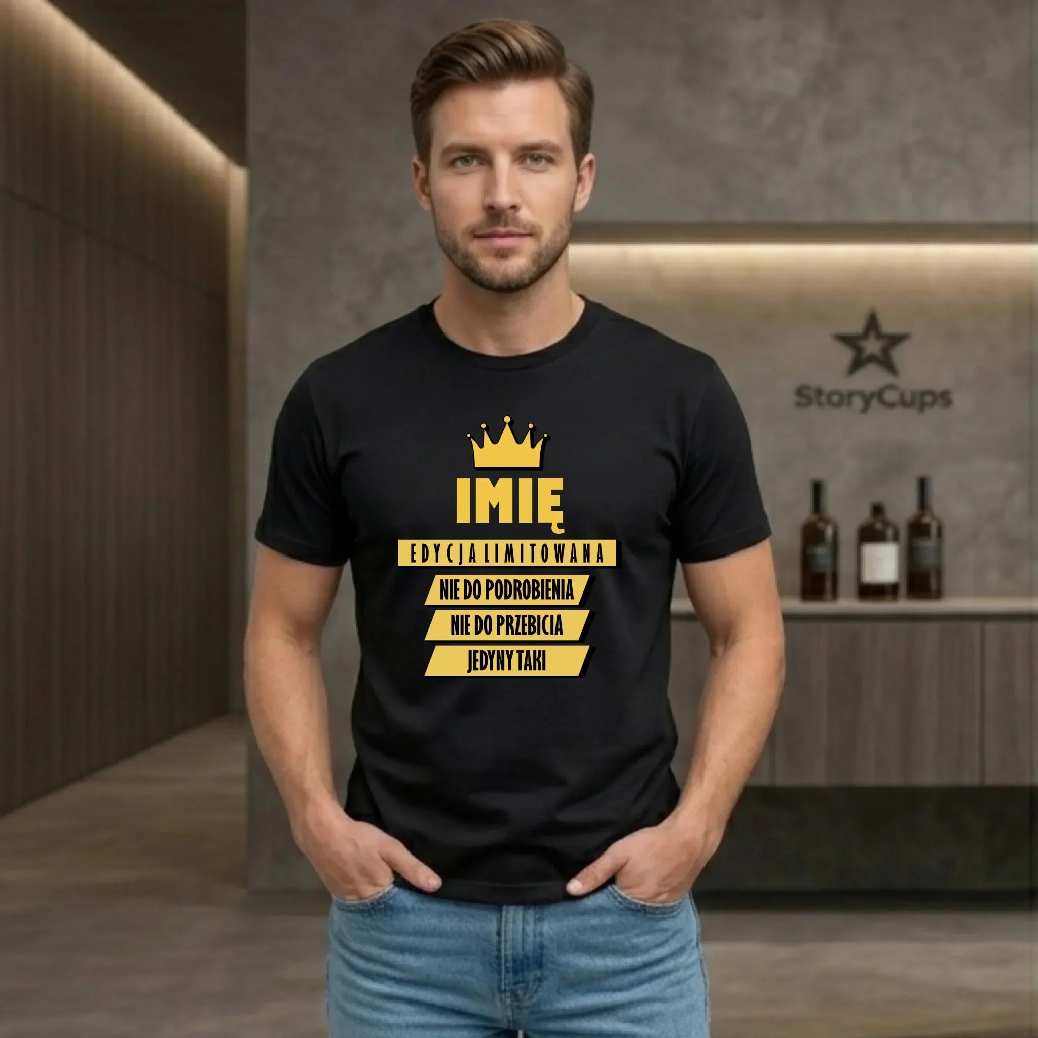 Koszulka męska - Edycja Limitowana - prezent dla niego - personalizowana DCH03 - StoryCups.pl