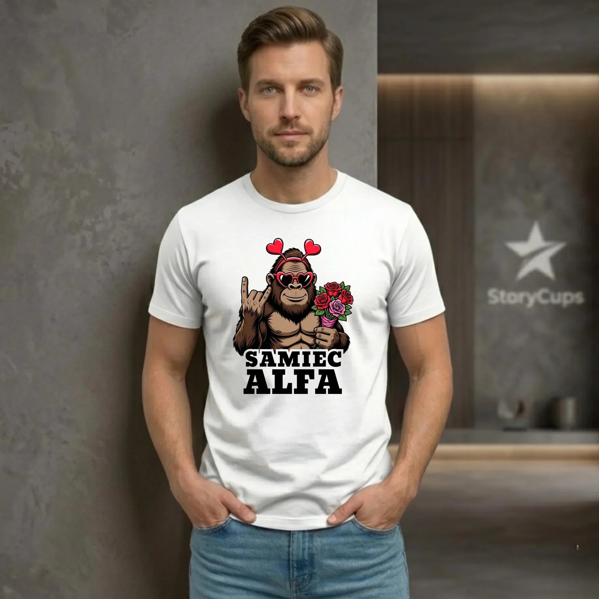 Koszulka męska - Samiec Alfa W74 - StoryCups.pl