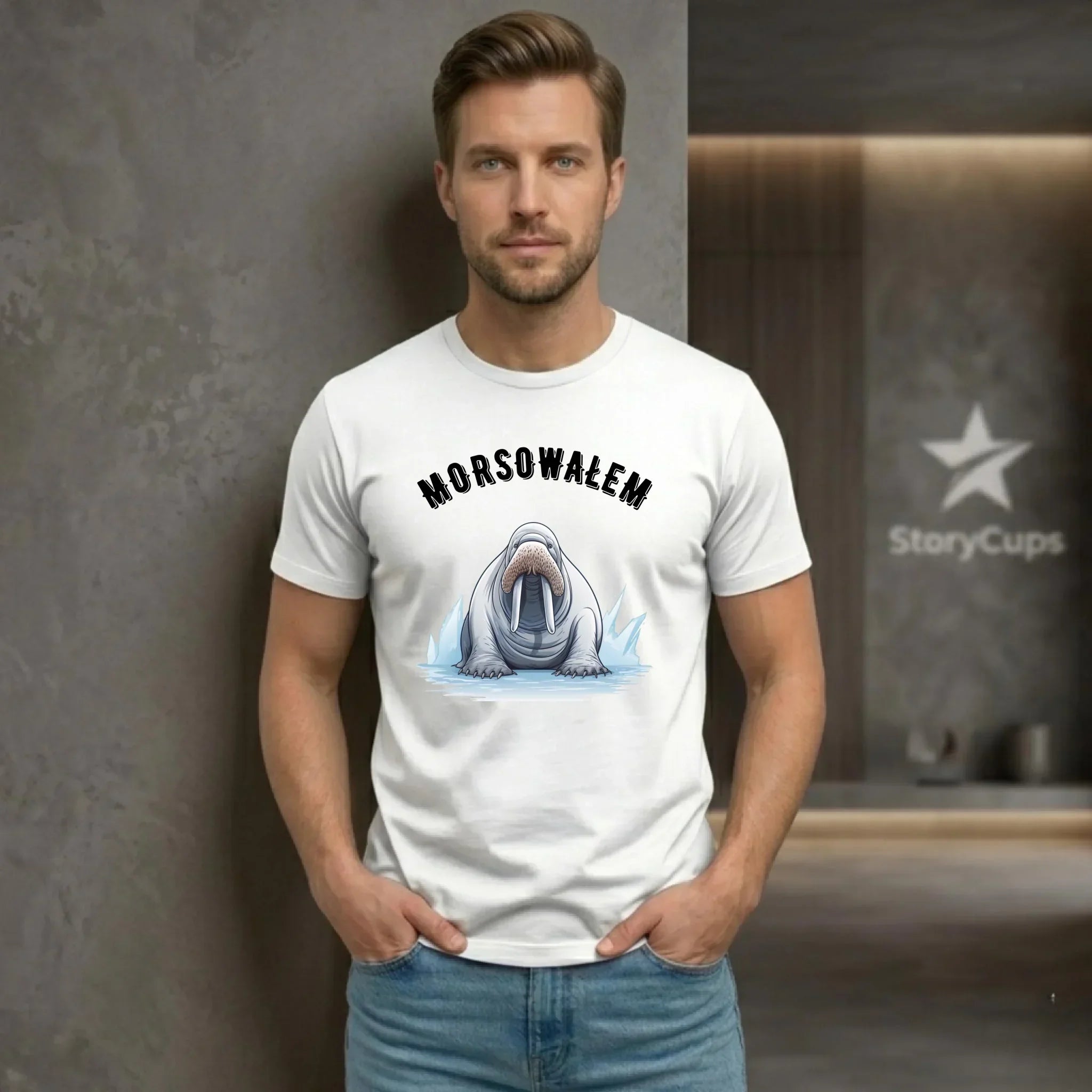 Koszulka męska dla morsa - Morsowałem HM01 - StoryCups.pl