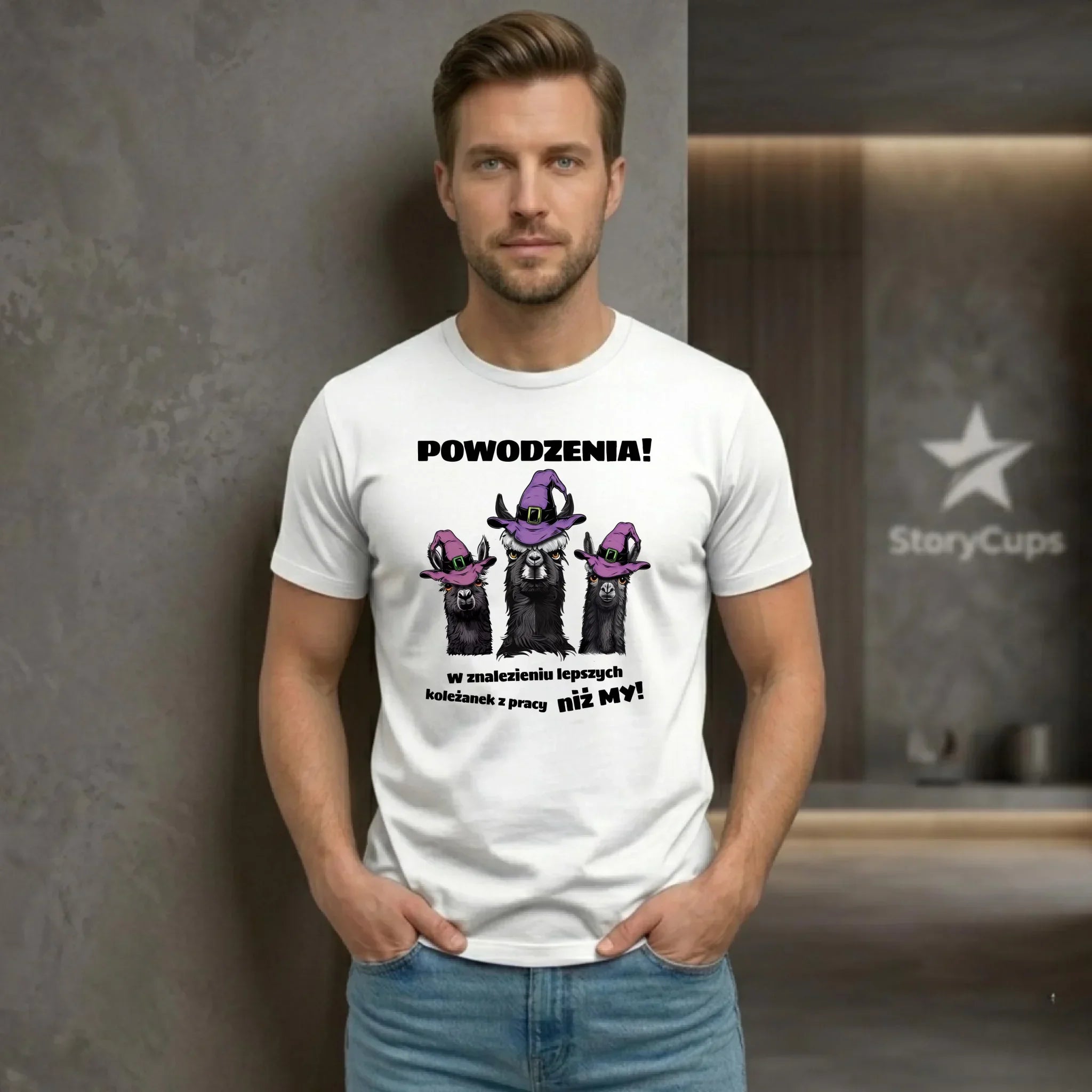 Koszulka męska na odejście z pracy - Powodzenia w znalezieniu lepszych koleżanek OP07 - StoryCups.pl
