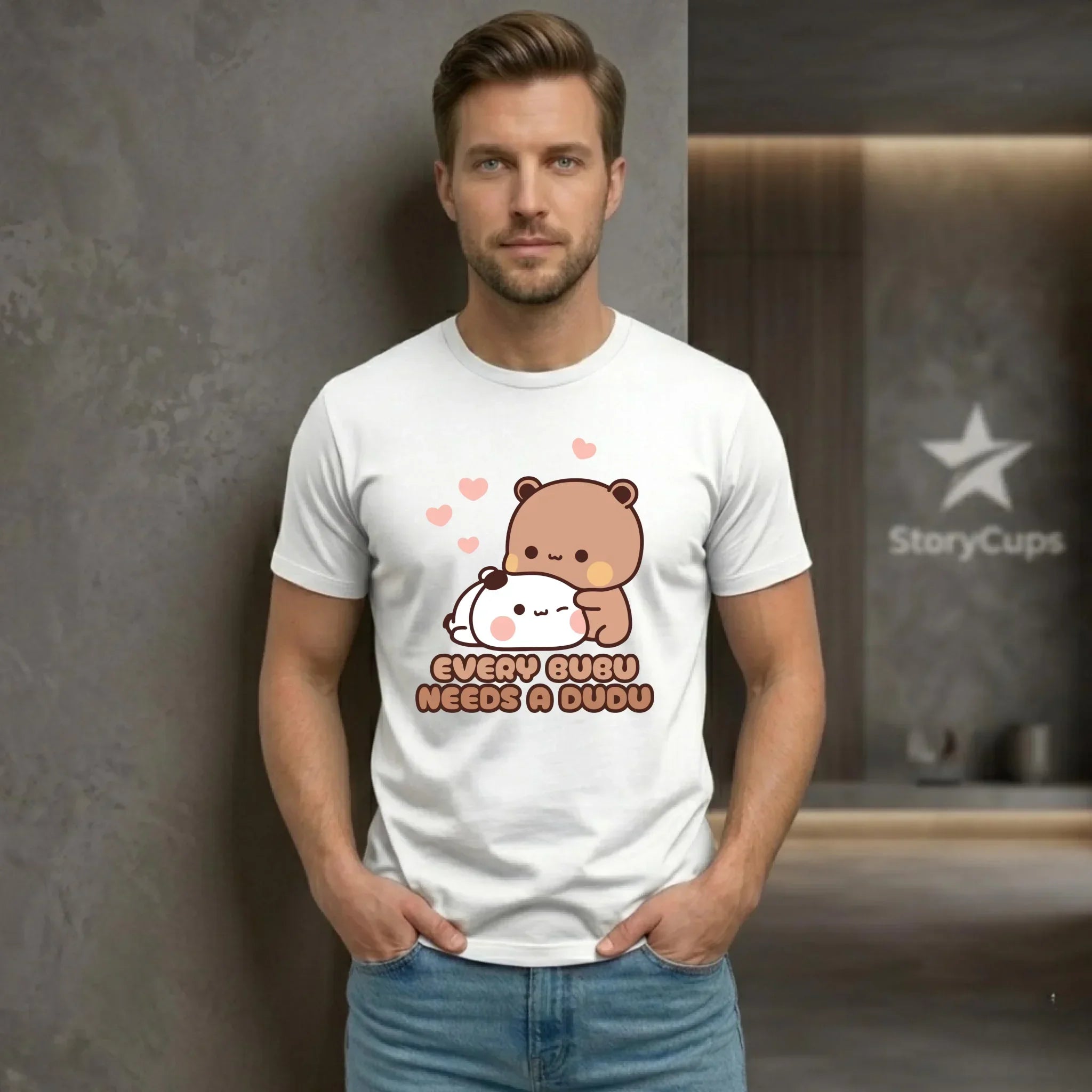 Koszulka męska dla par - Every Bubu needs a Dudu W33 - StoryCups.pl