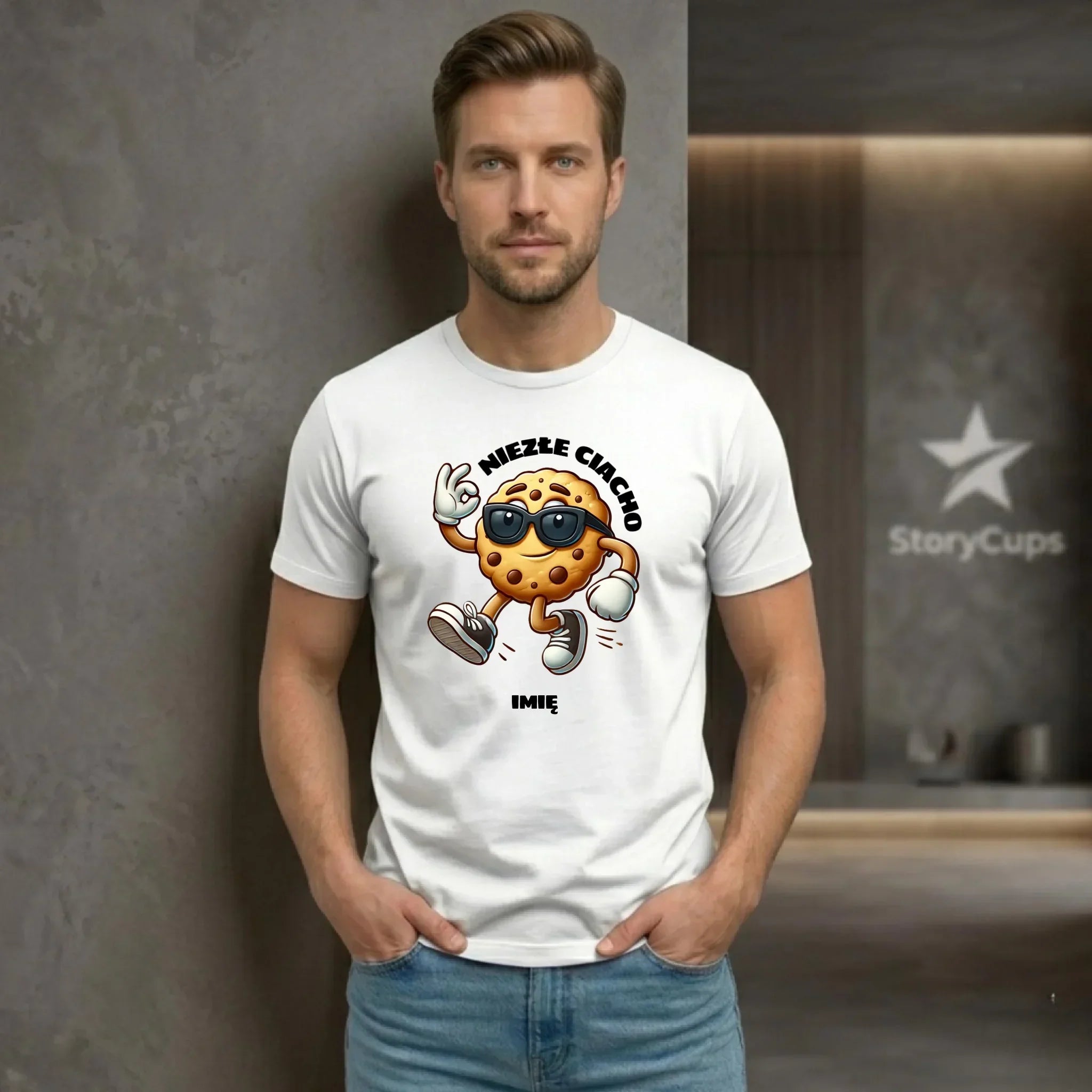 Koszulka męska - Niezłe ciacho - personalizowana DCH31 - StoryCups.pl