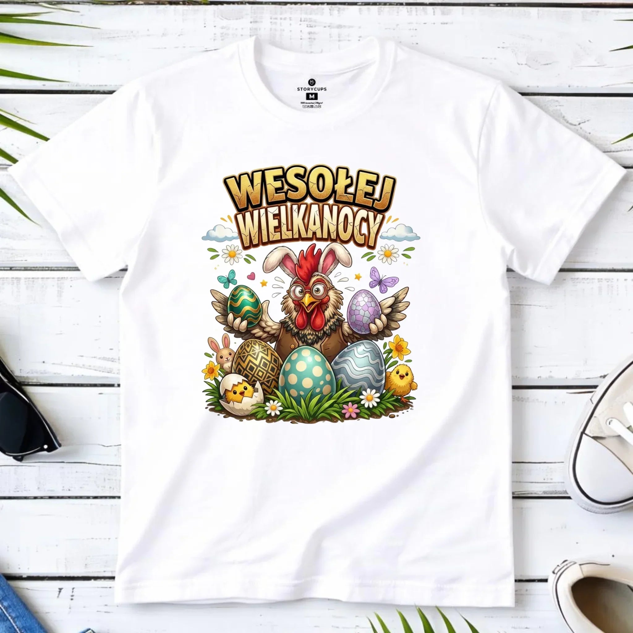 Koszulka męska wielkanocna - Wesołej Wielkanocy WN20 - StoryCups.pl