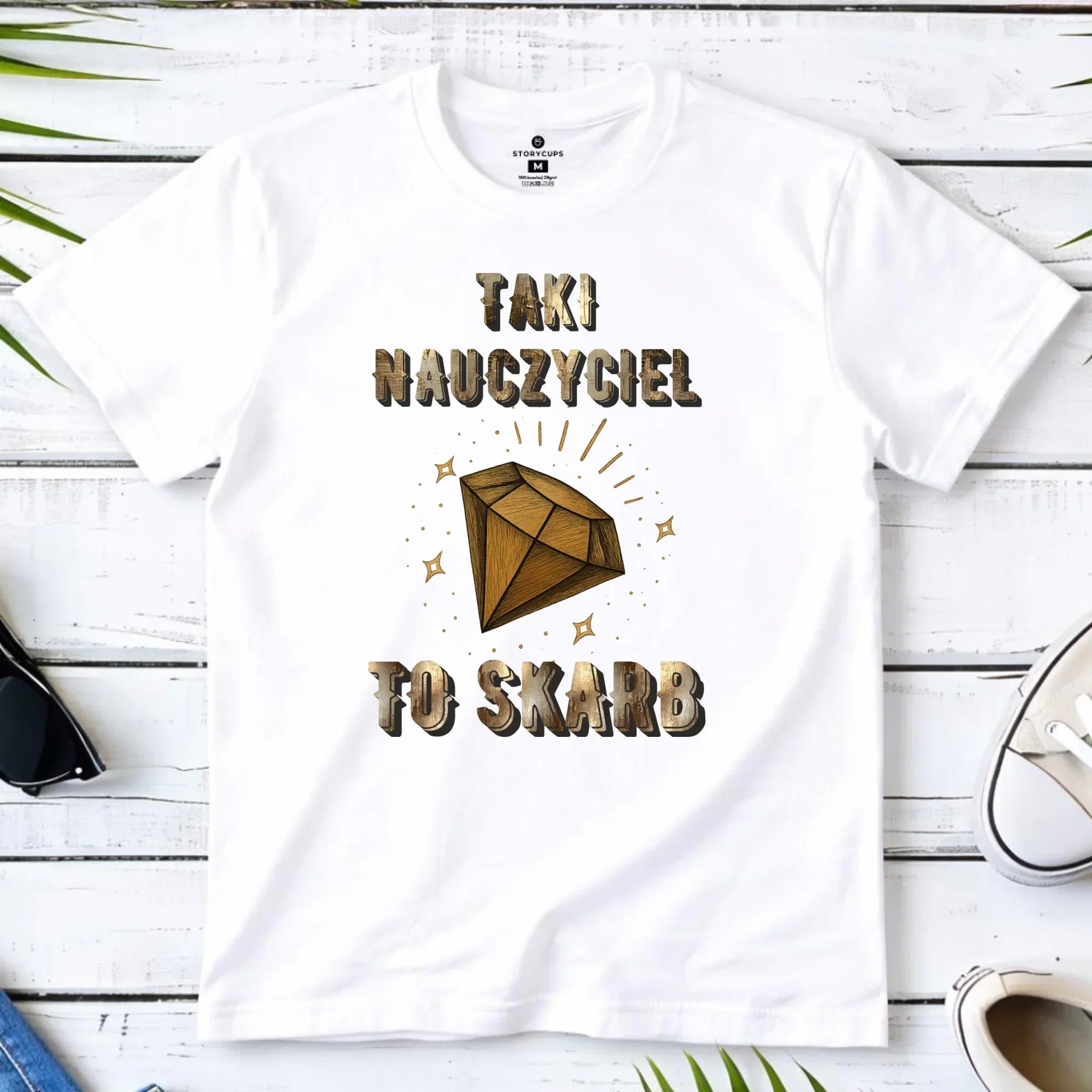 Koszulka męska dla nauczyciela - Taki nauczyciel to skarb N85 - StoryCups.pl