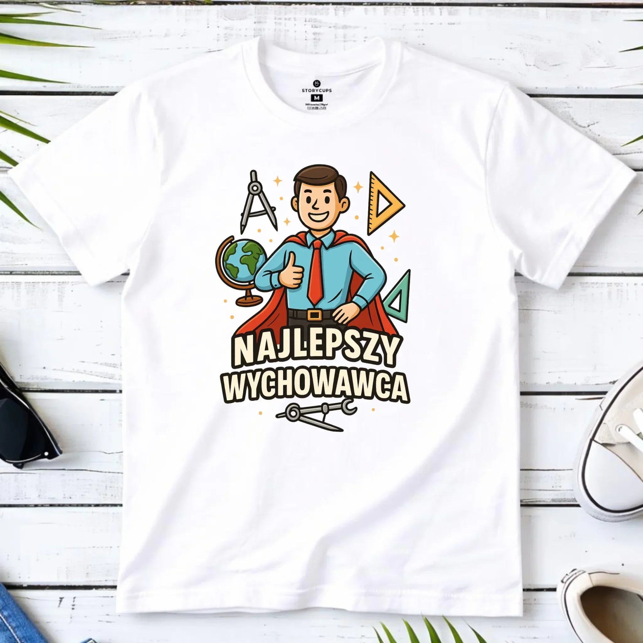 Koszulka męska dla wychowawcy - Najlepszy wychowawca N21 - StoryCups.pl