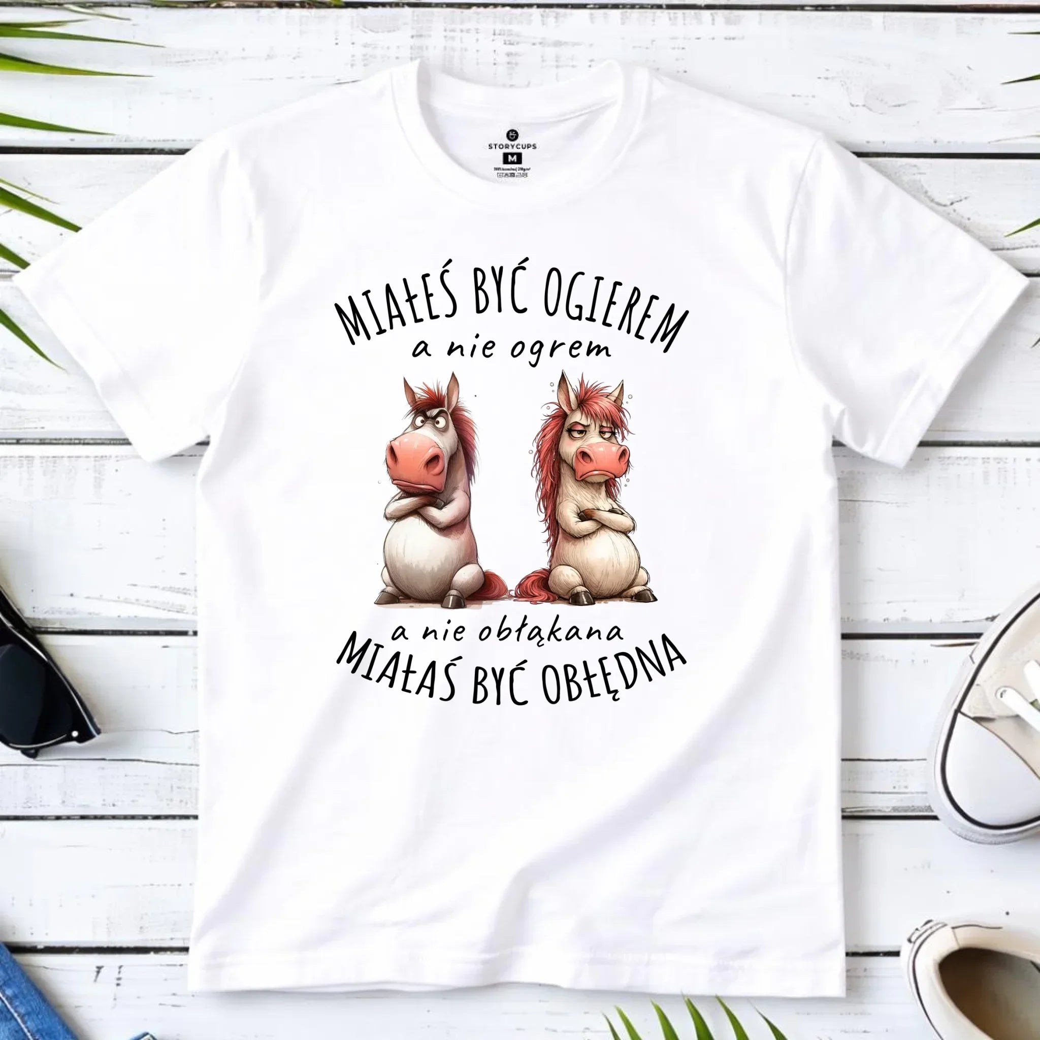 Koszulka męska - Ogier & Obłędna - śmieszna W85 - StoryCups.pl