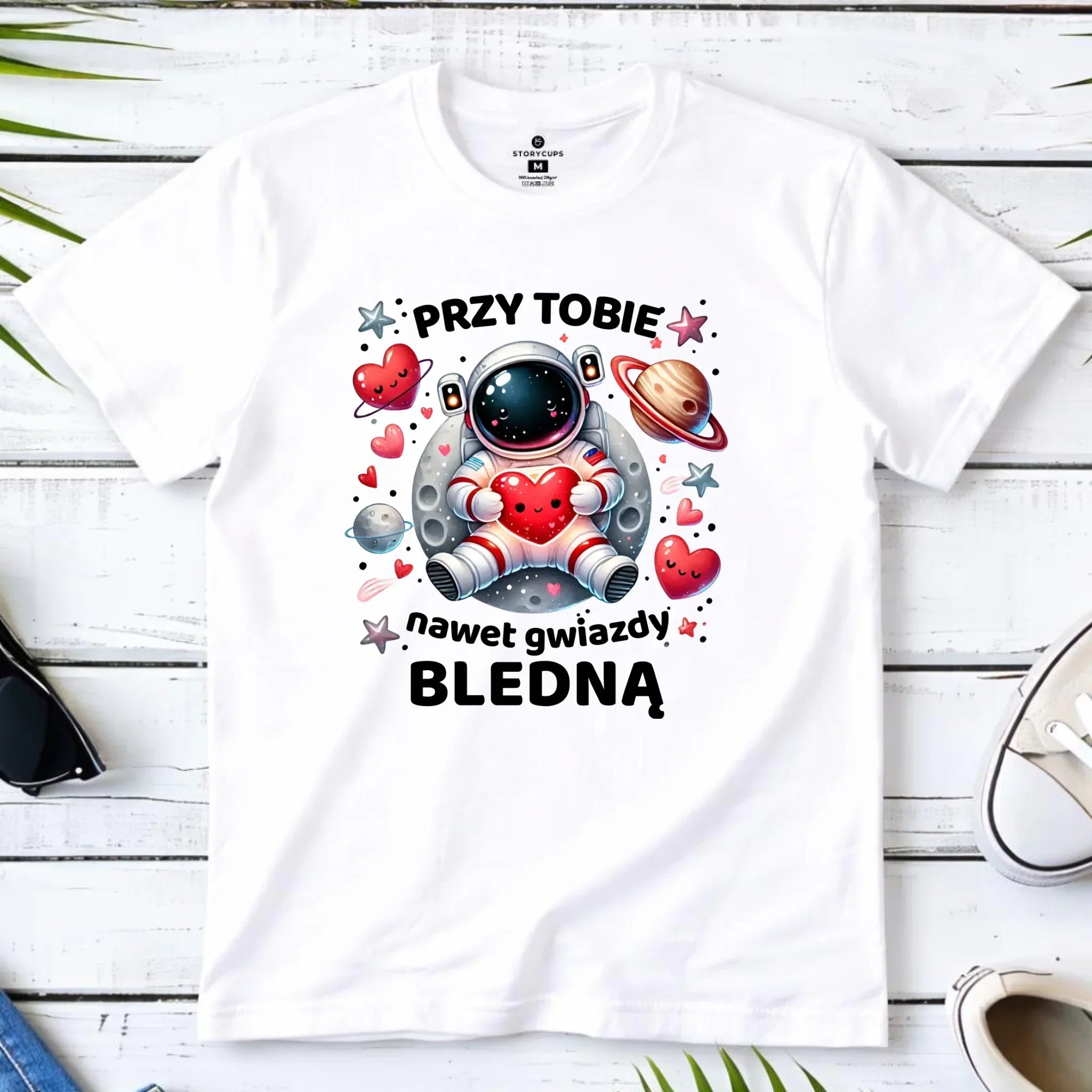 Koszulka męska - Przy Tobie nawet gwiazdy bledną W57 - StoryCups.pl