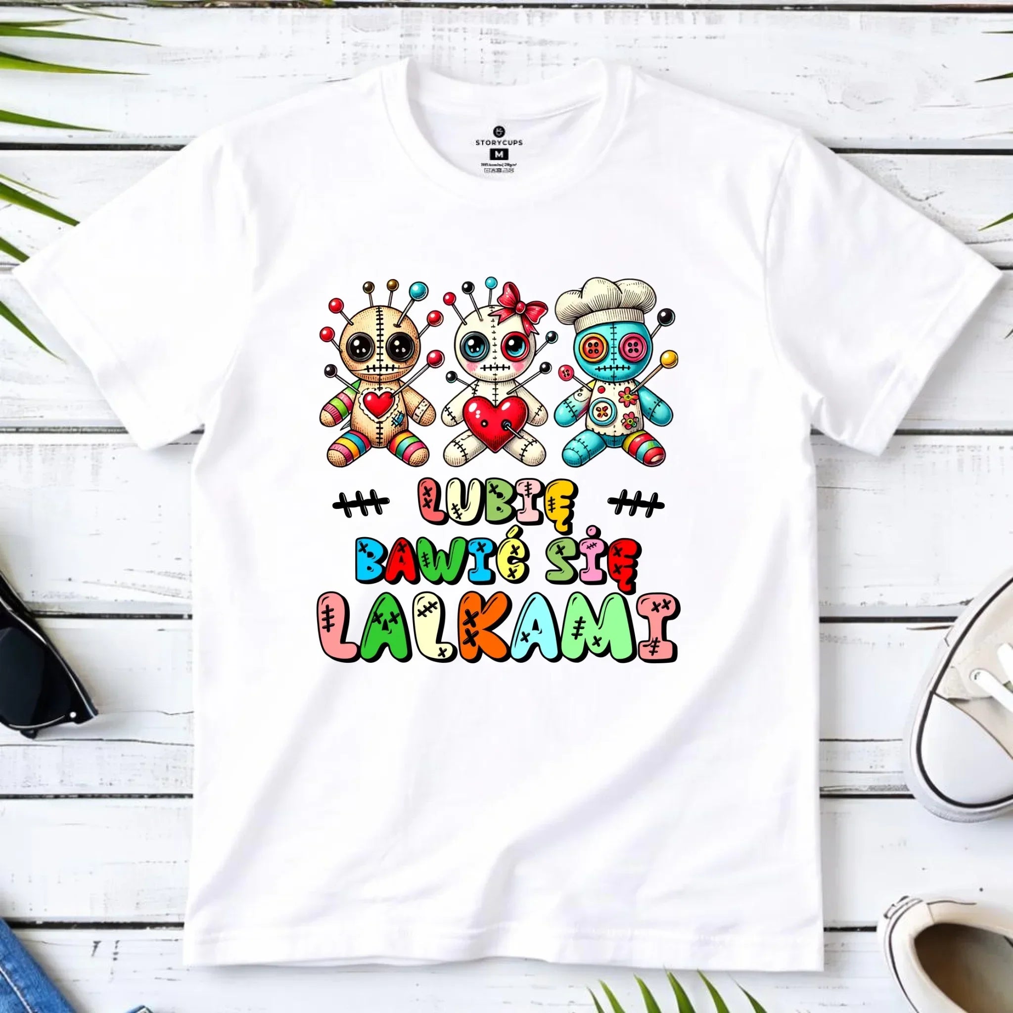 Koszulka męska - Voodoo Lubię bawić się lalkami W52 - StoryCups.pl