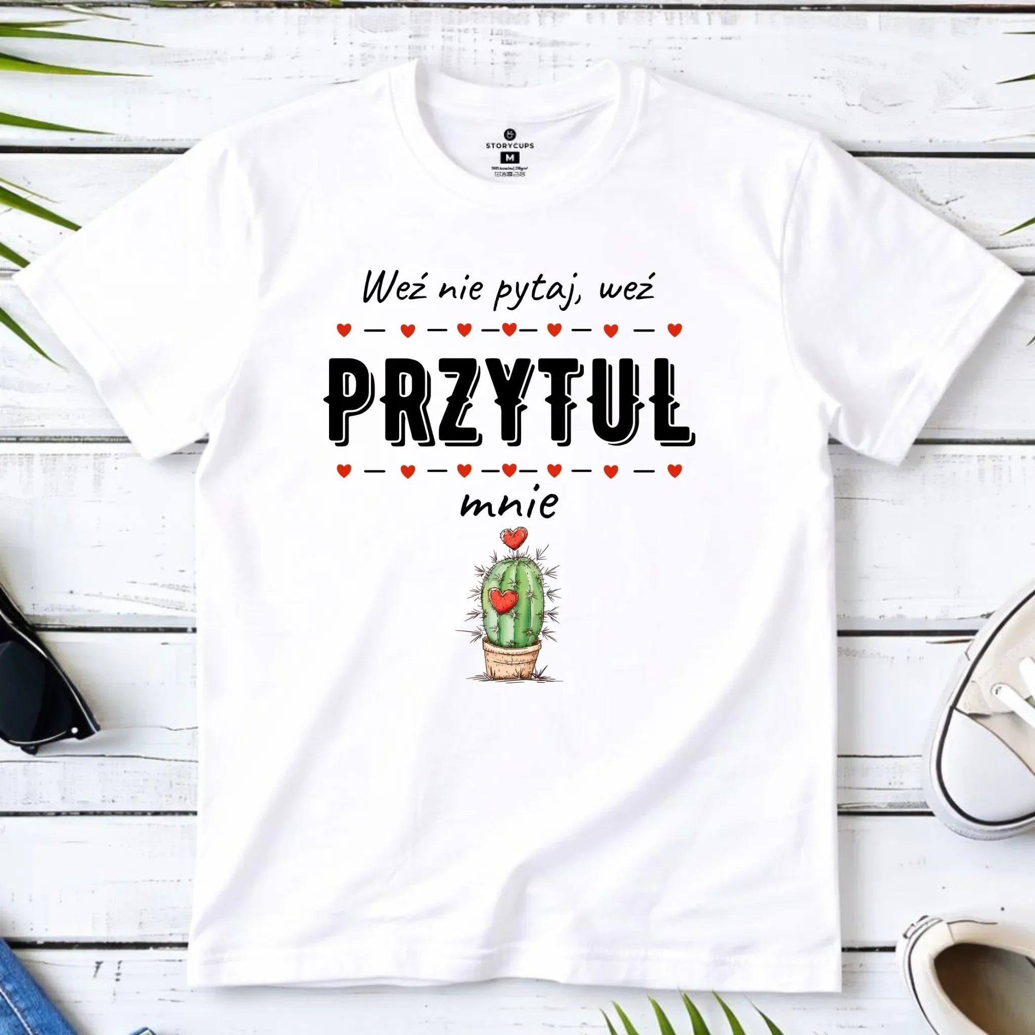 Koszulka męska - Weź nie pytaj, weź przytul mnie W49 - StoryCups.pl
