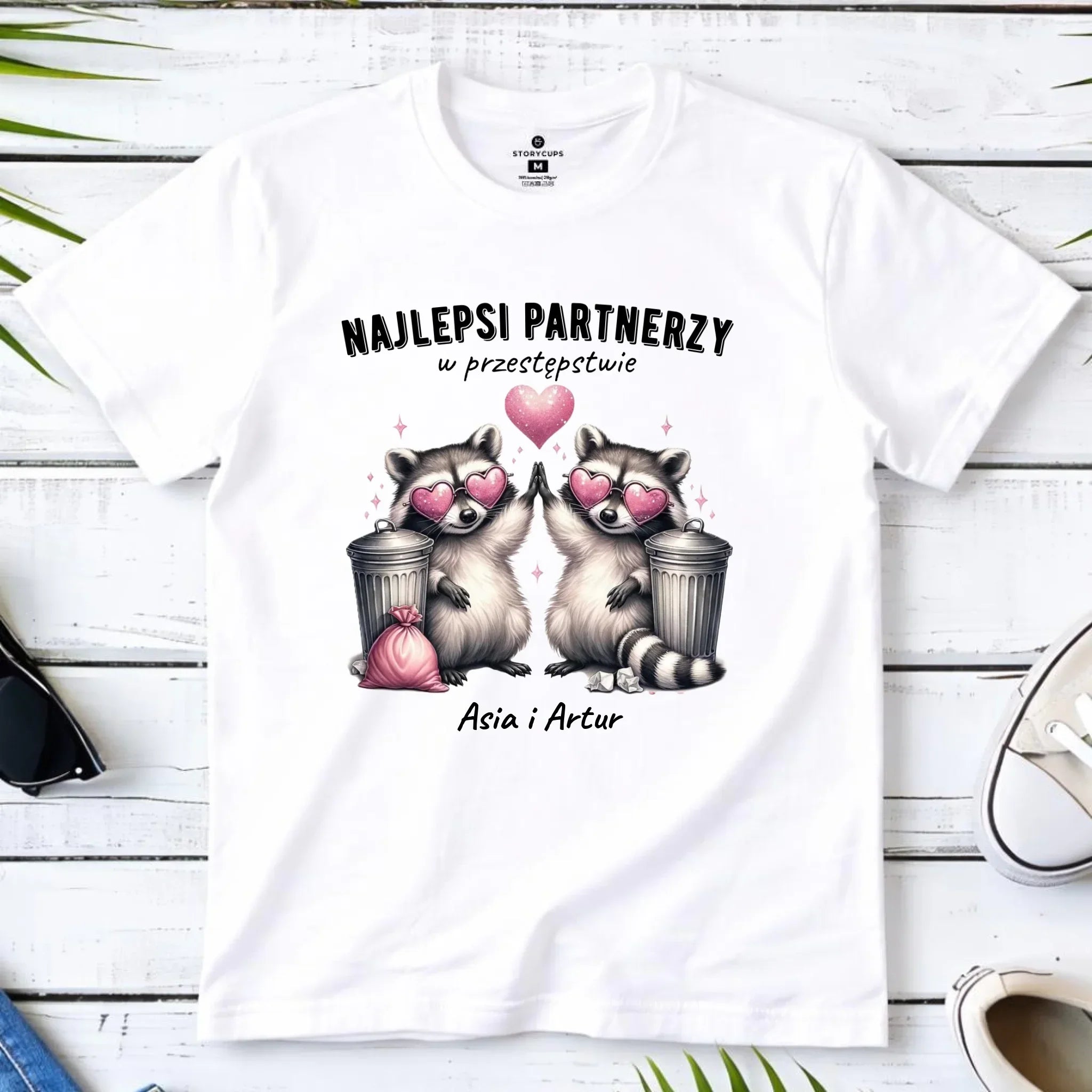 Koszulka męska dla par - Najlepsi partnerzy w przestępstwie - personalizowana W27 - StoryCups.pl