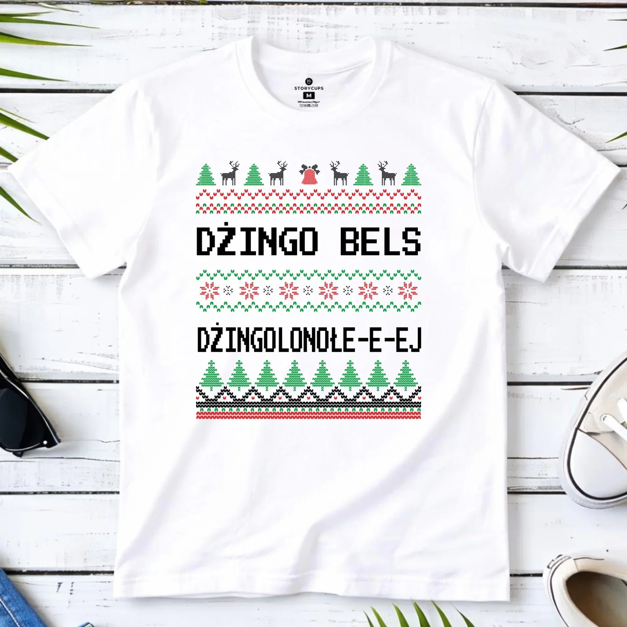 Koszulka męska świąteczna - prezent na Święta - Dżingo bels BN11 - StoryCups.pl