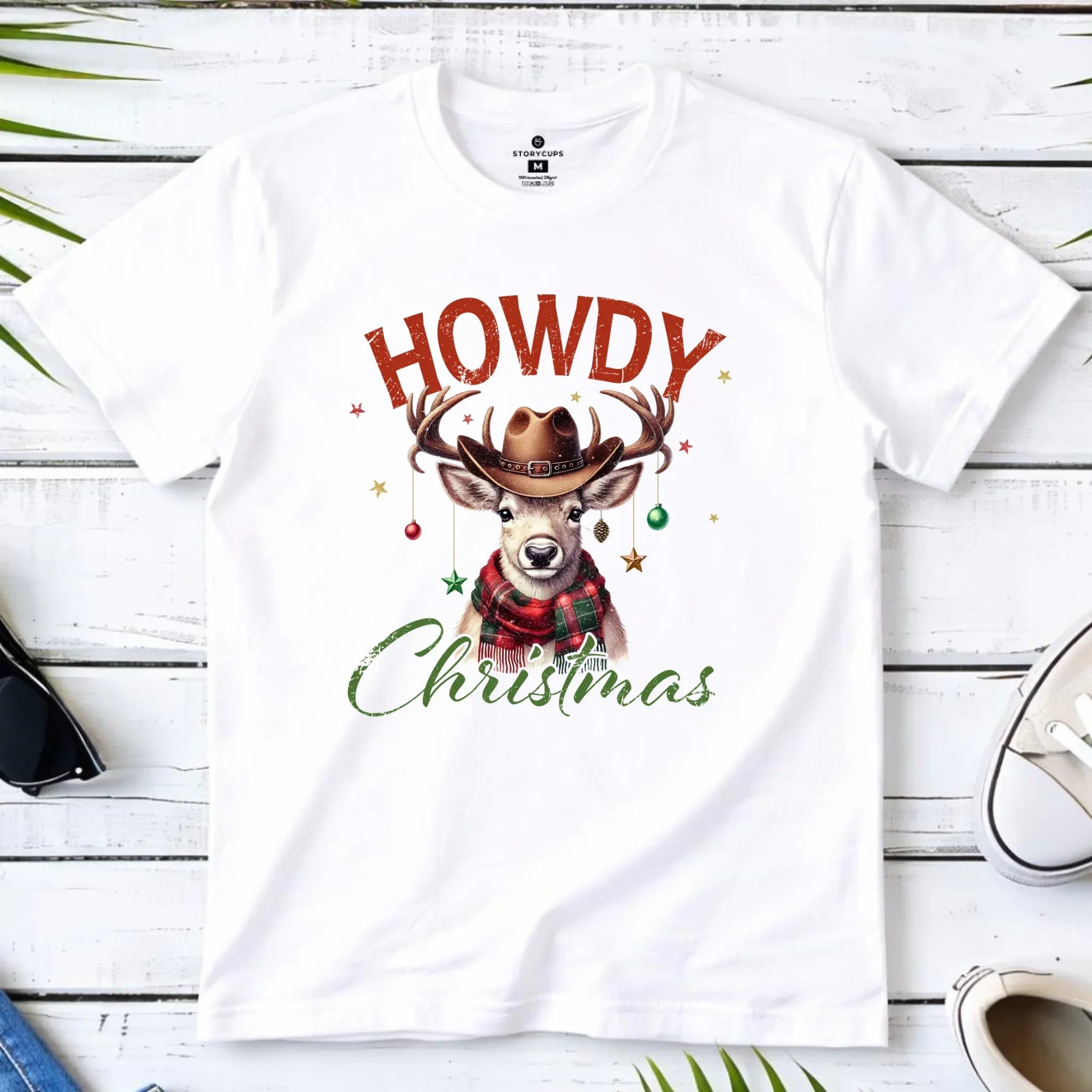 Koszulka męska świąteczna - Howdy Christmas BN54 - StoryCups.pl