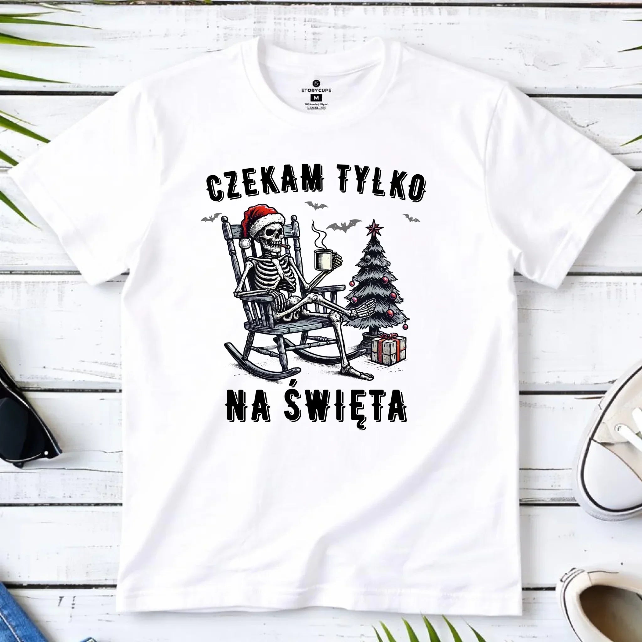 Koszulka męska świąteczna - Czekam tylko na święta BN56 - StoryCups.pl