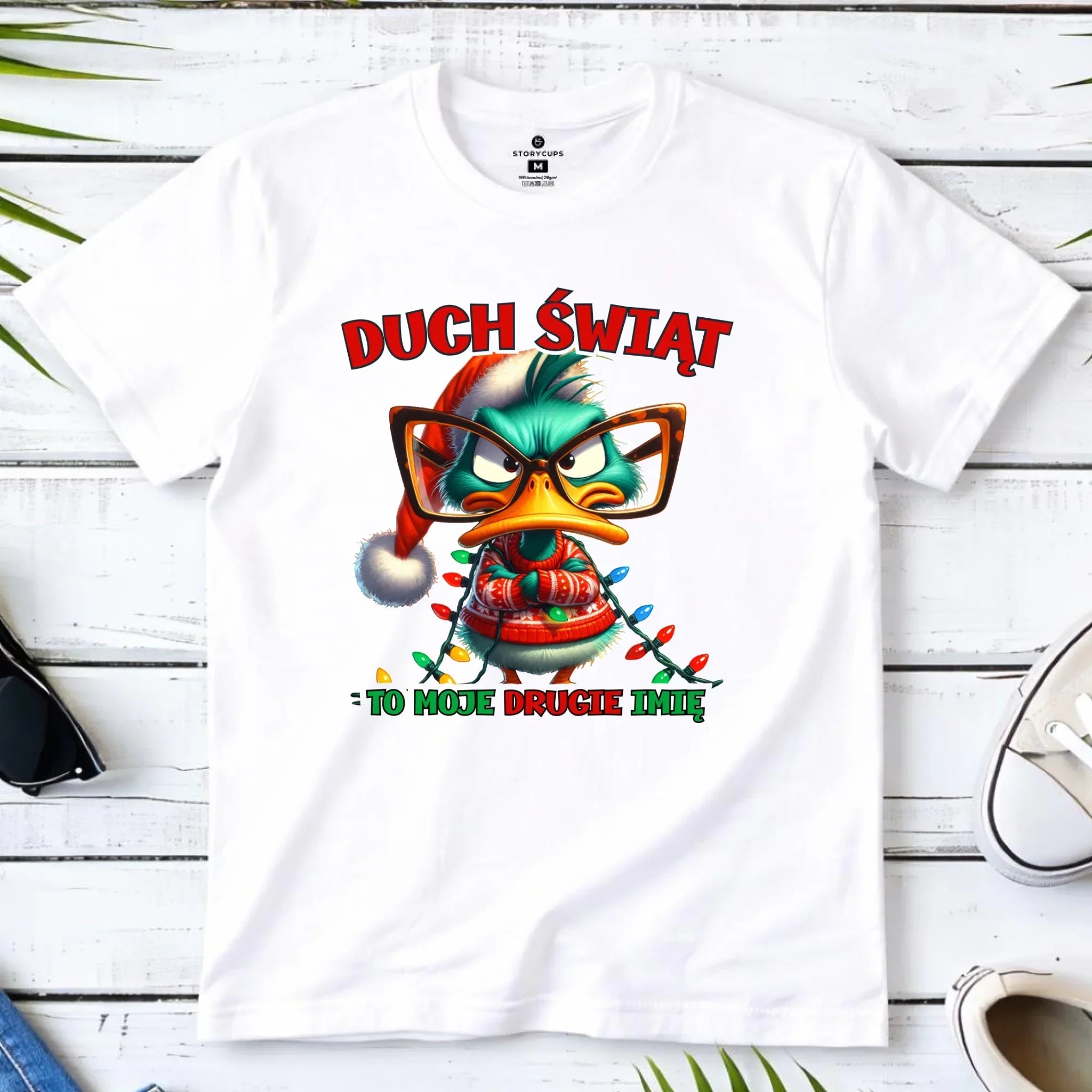 Koszulka męska świąteczna - Duch Świąt to moje drugie imię BN76 - StoryCups.pl