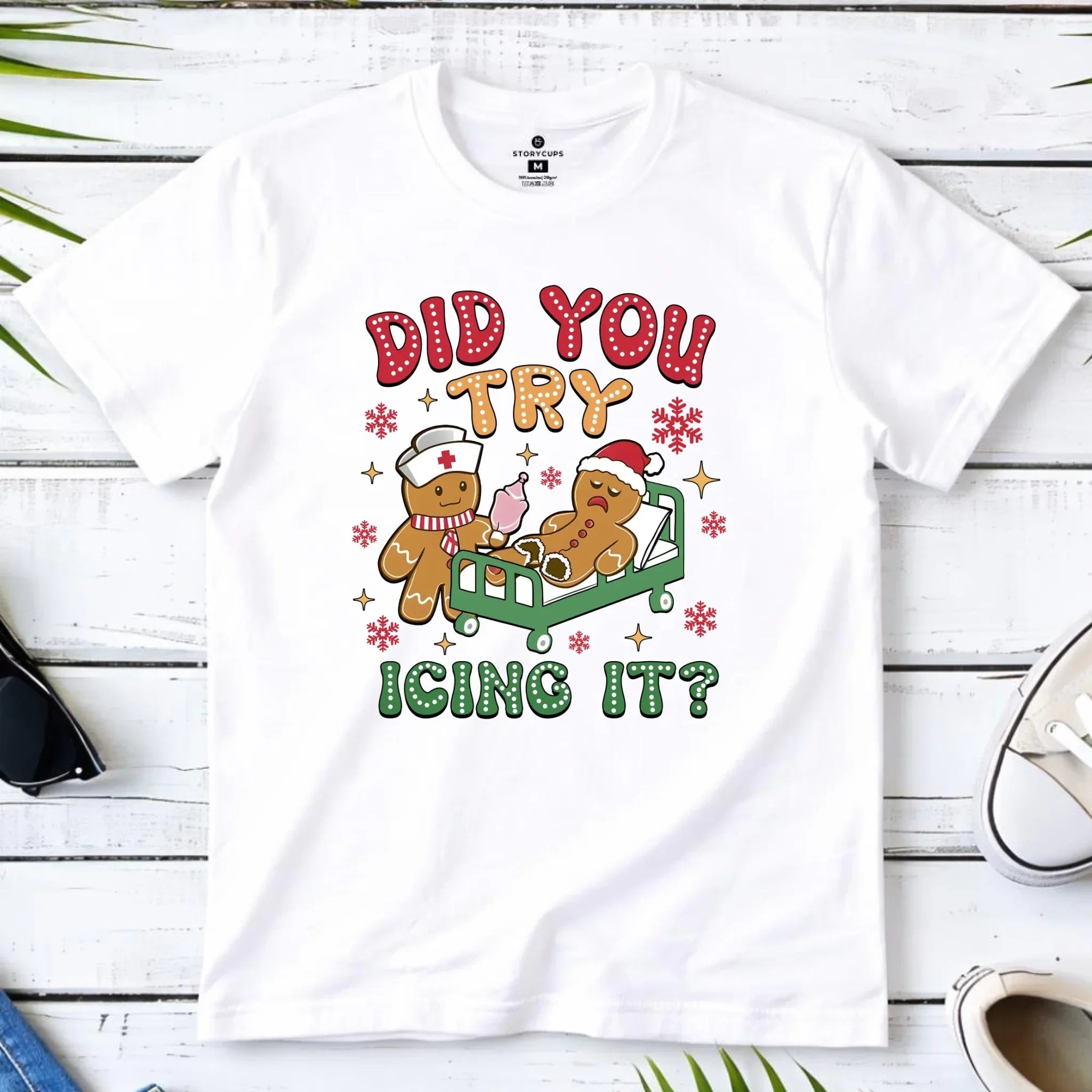 Koszulka męska świąteczna - Did you try icing it? BN78 - StoryCups.pl