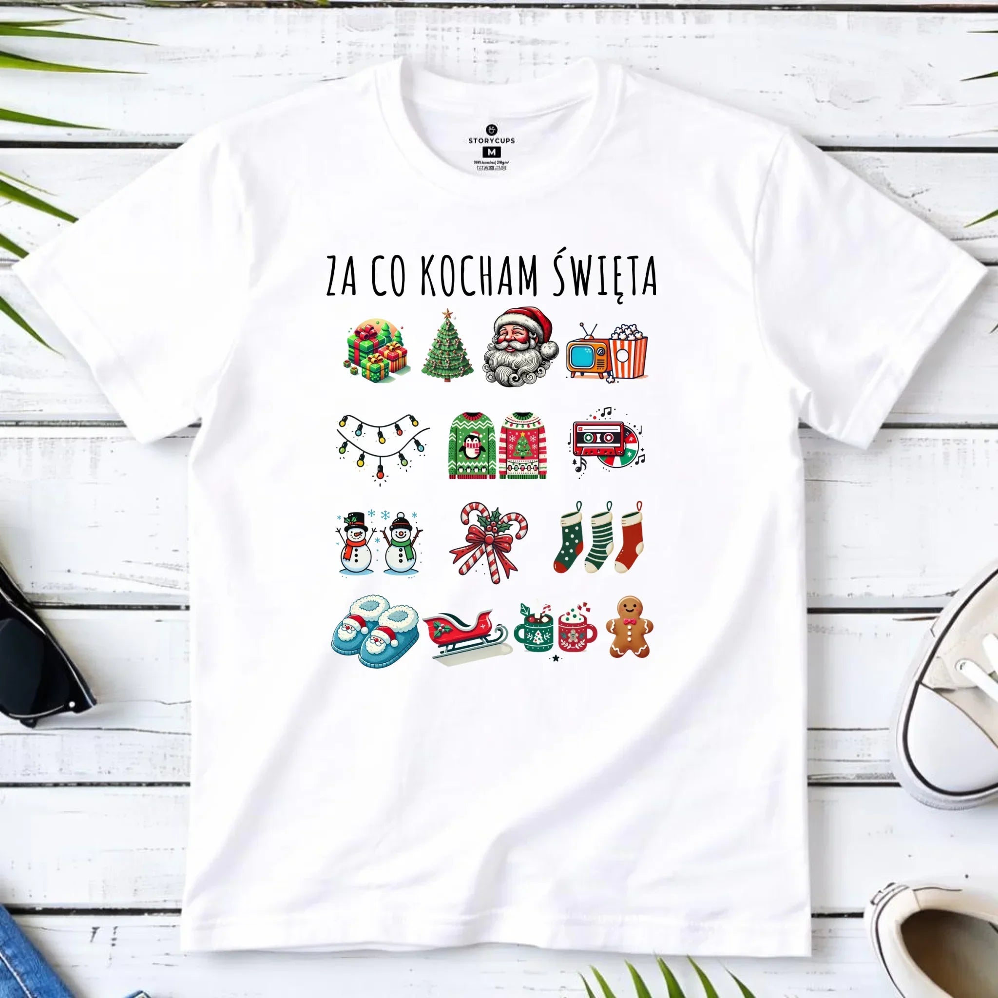 Koszulka męska świąteczna - Za co kocham święta BN130 - StoryCups.pl