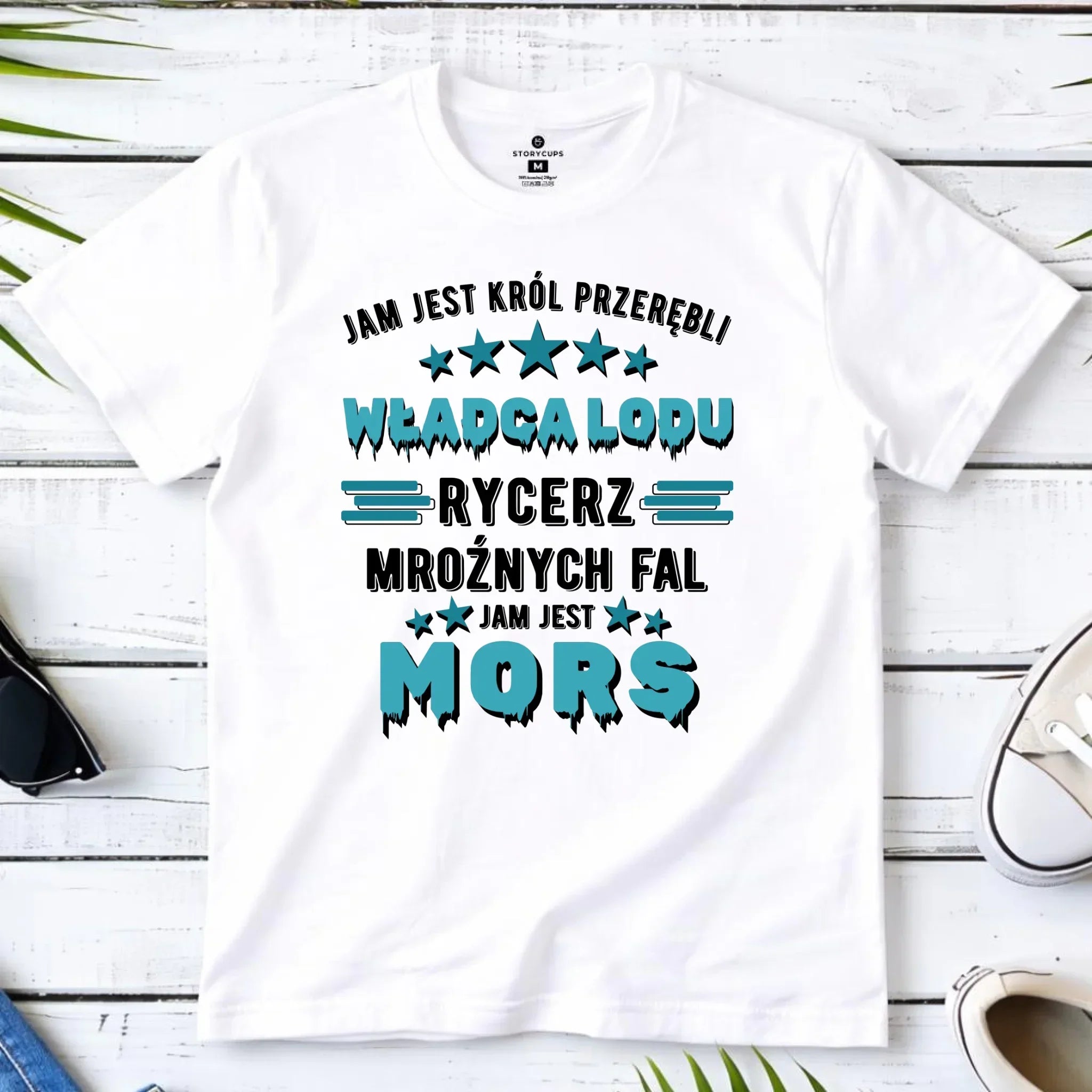 Koszulka męska - prezent dla morsa - Jam jest Król przerębli Jam jest mors HM13 - StoryCups.pl