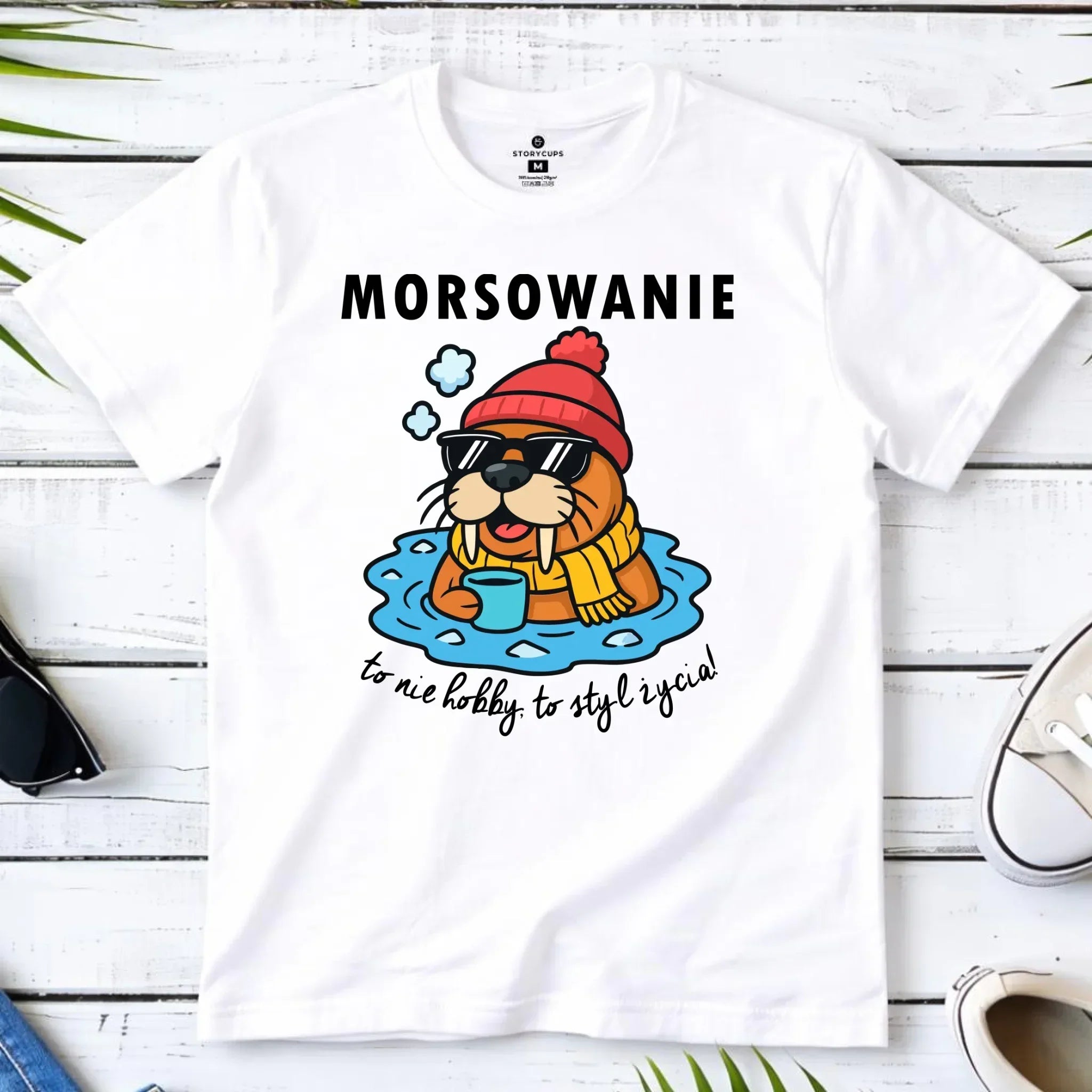 Koszulka męska - prezent dla morsa - Morsowanie to styl życia HM10 - StoryCups.pl