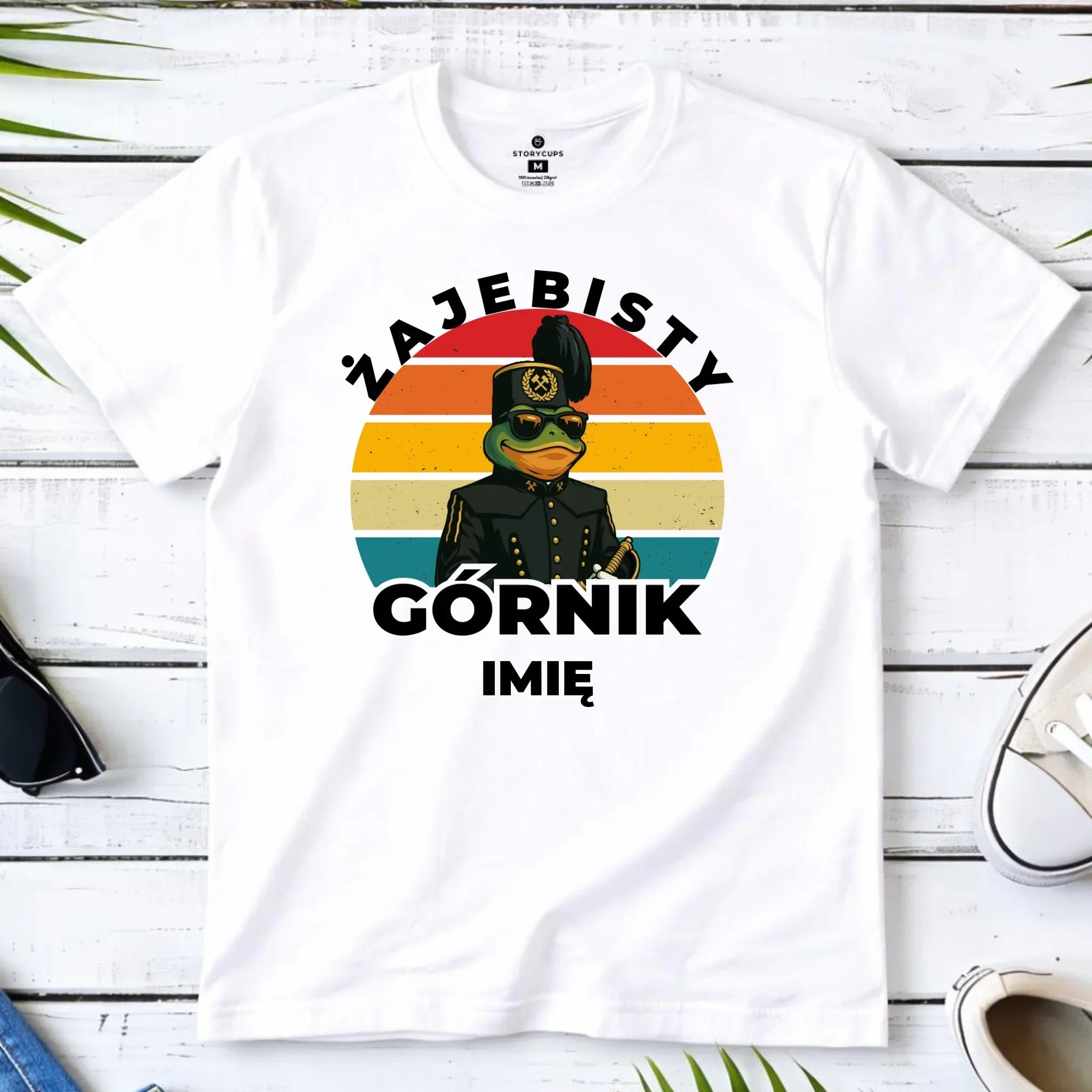 Koszulka męska - prezent dla górnika - Żajebisty górnik - personalizowana G19 - StoryCups.pl