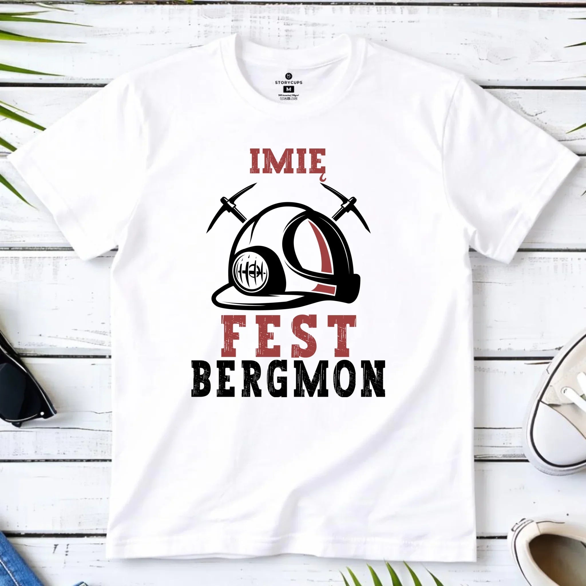 Koszulka męska - prezent dla górnika - Fest bergmon - personalizowana G07 - StoryCups.pl