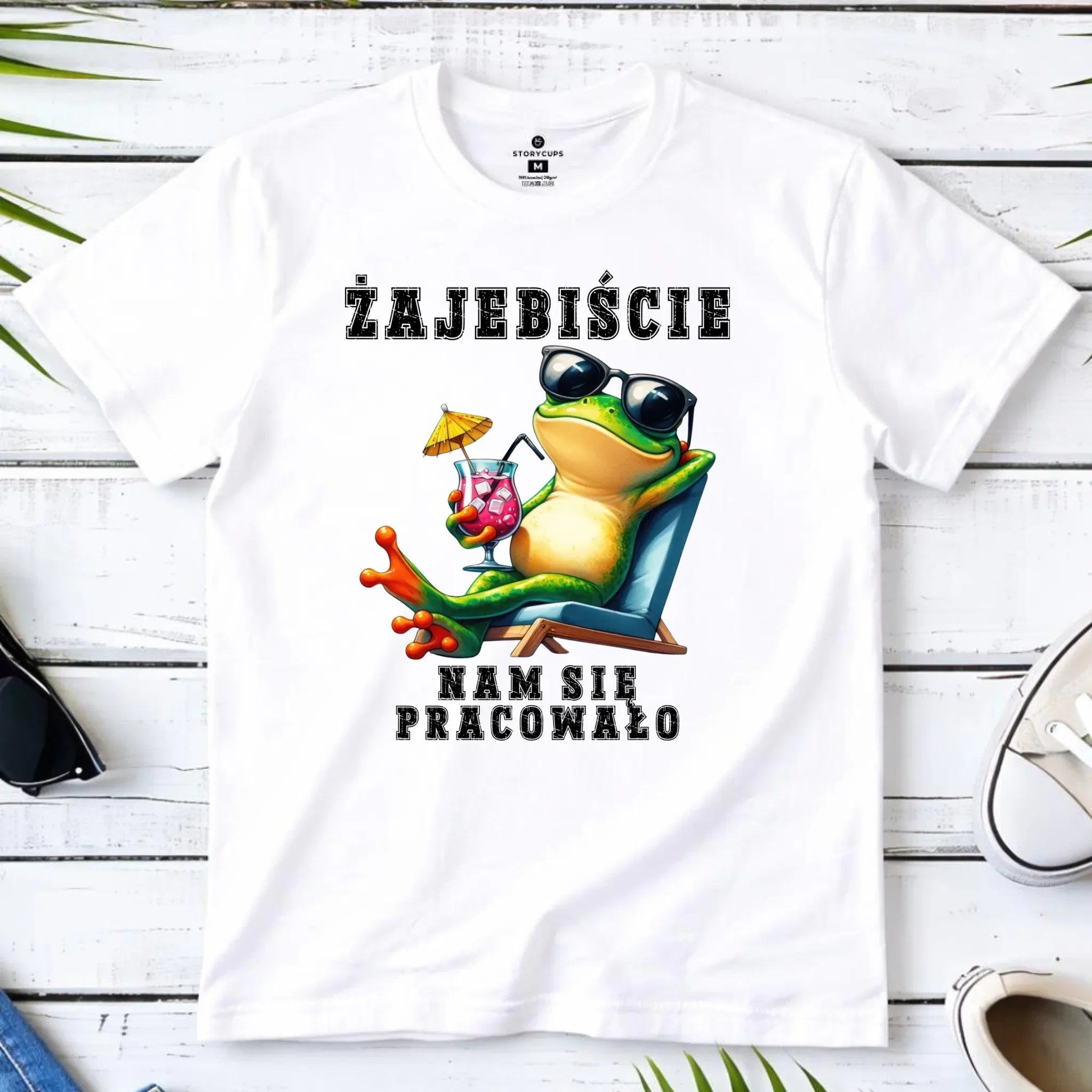 Koszulka męska na odejście z pracy - Żajebiście nam się pracowało OP09 - StoryCups.pl