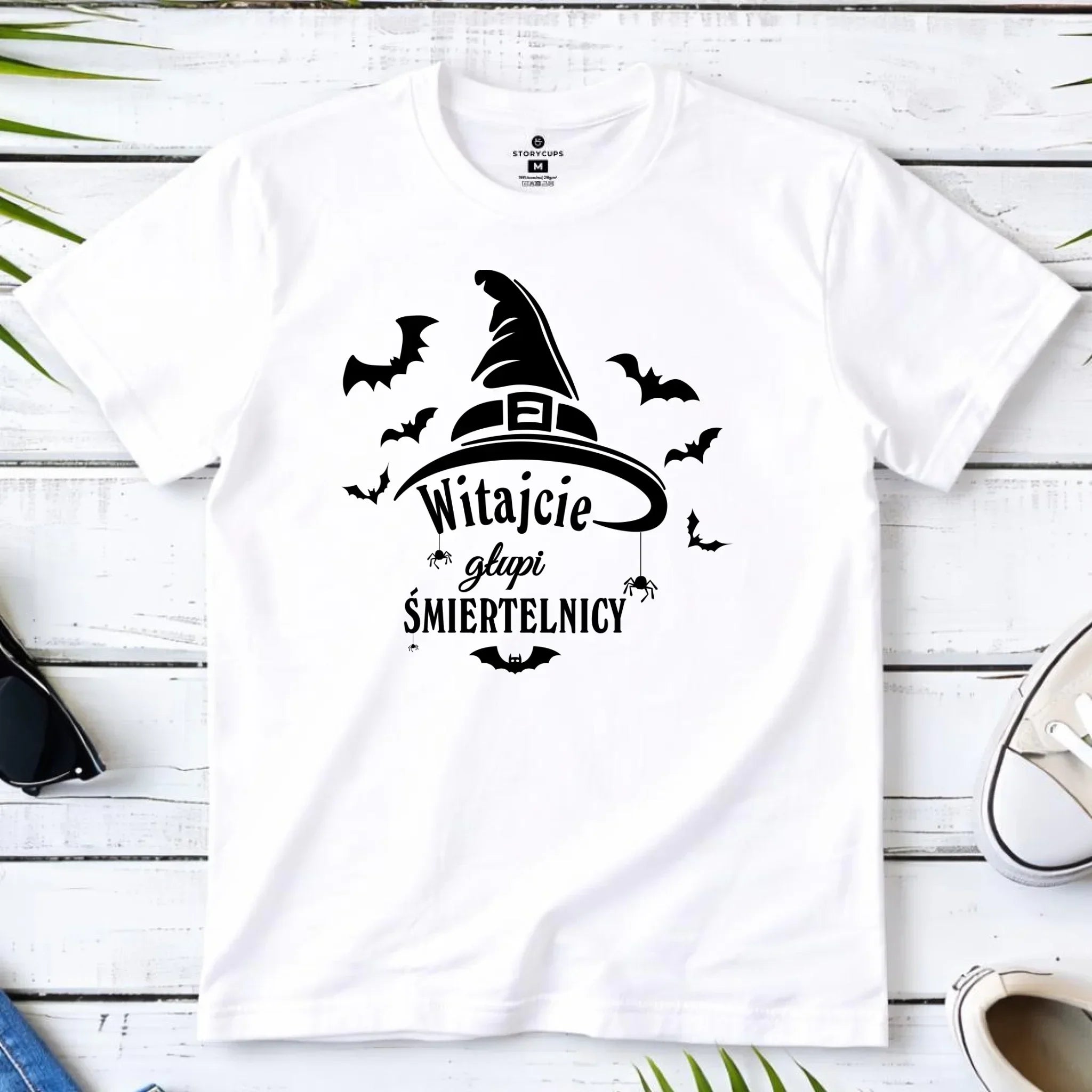 Koszulka męska na Halloween - Witajcie głupi śmiertelnicy HL23 - StoryCups.pl