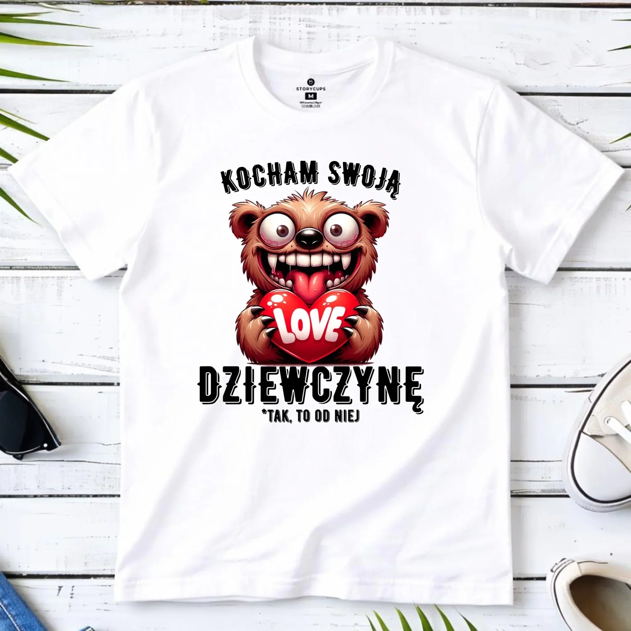 Koszulka męska dla chłopaka - Kocham swoją dziewczynę W30 - StoryCups.pl