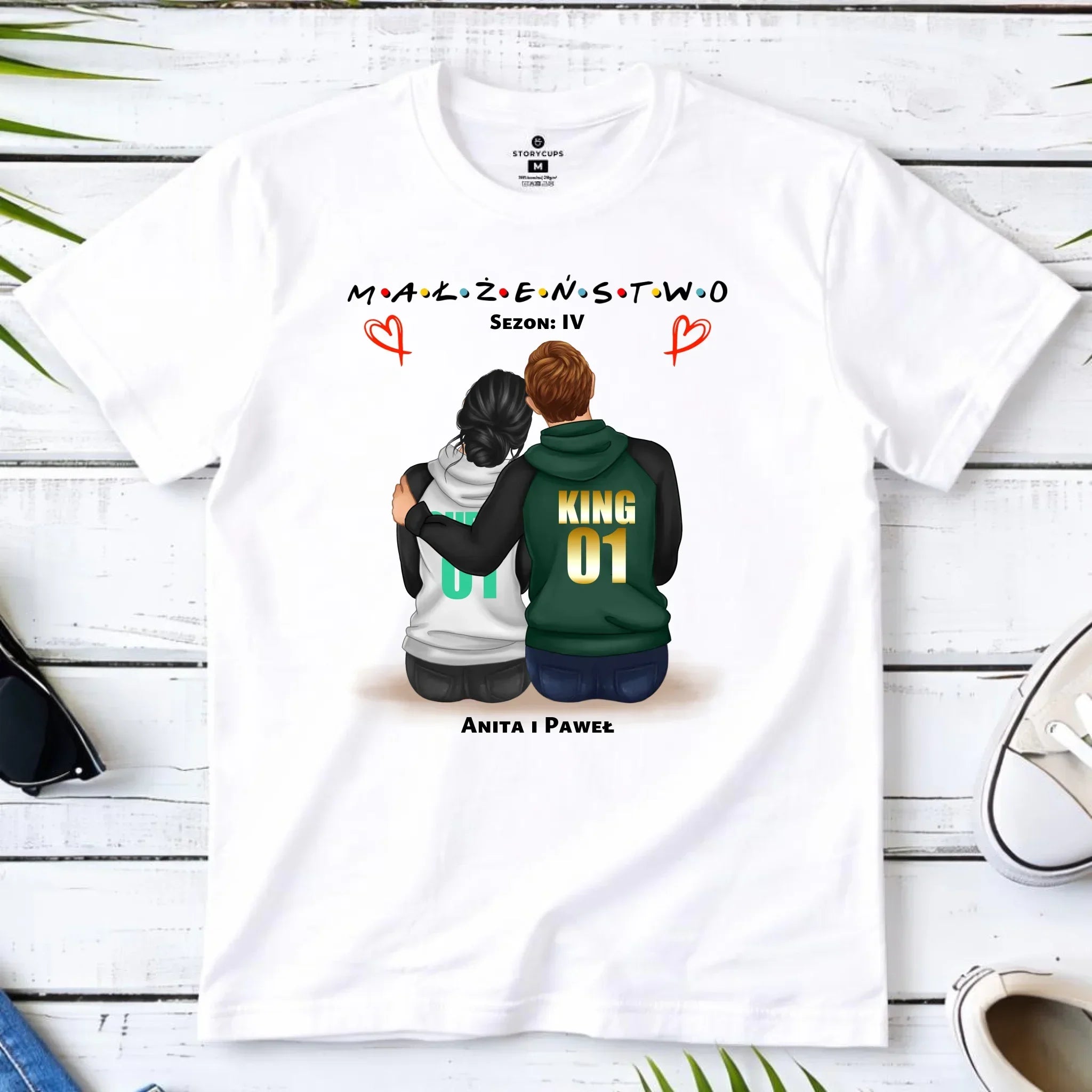Koszulka męska dla męża - Małżeństwo Sezon - personalizowana W05 - StoryCups.pl