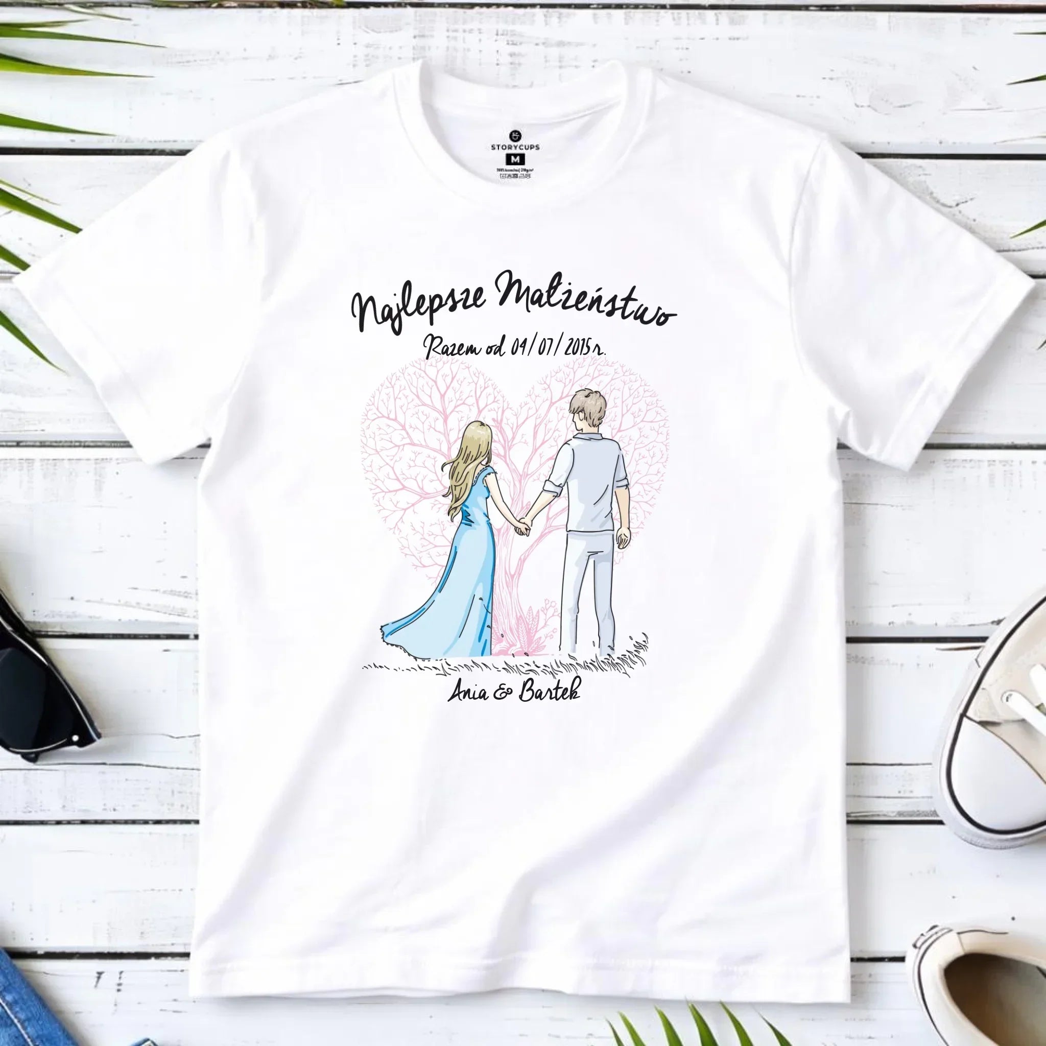 Koszulka męska dla męża - Najlepsze małżeństwo - personalizowana W03 - StoryCups.pl